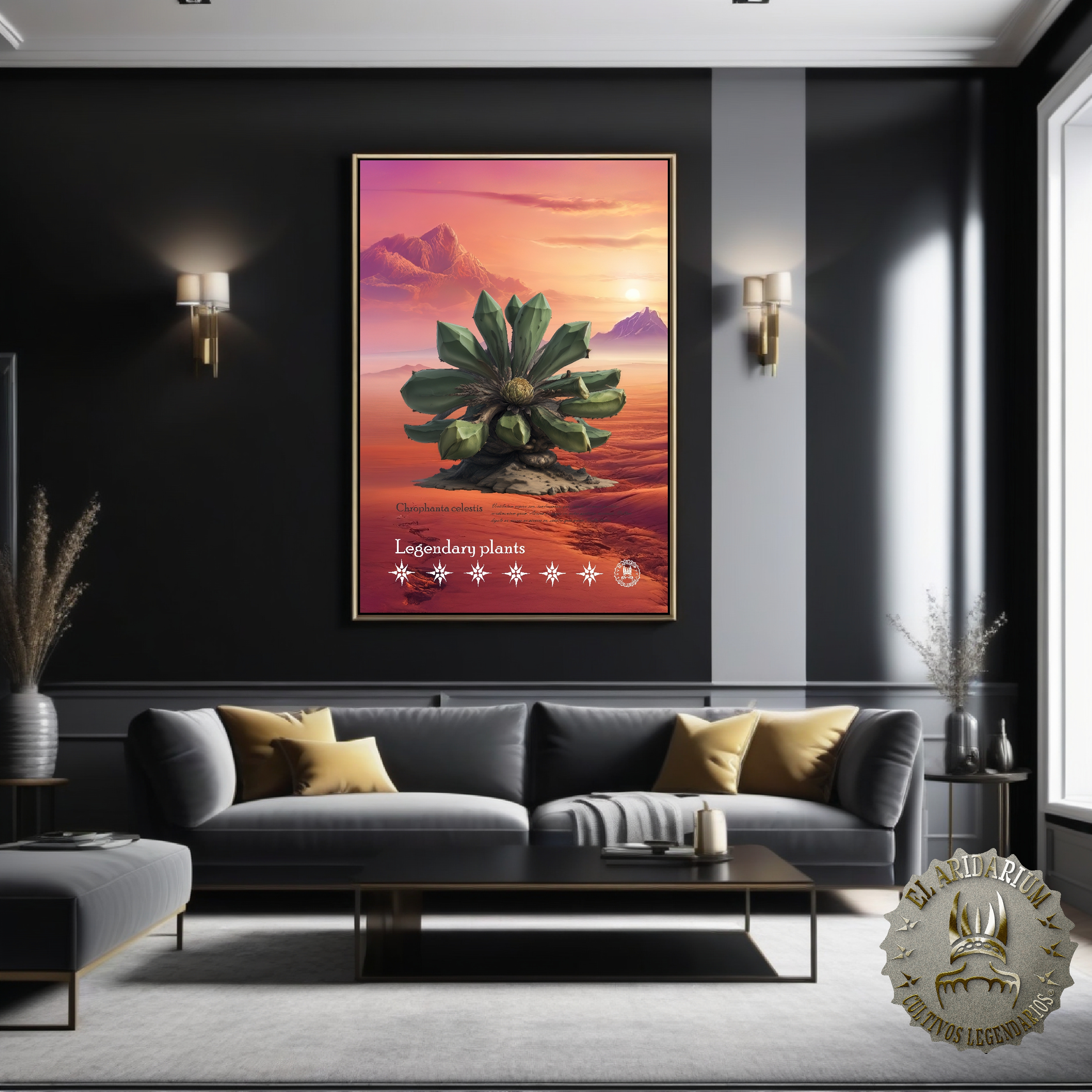 Flora of the Cosmos: Botanical Posters of Alien Arid Plants, Chrophanta celestis Flora of the Cosmos: Botanical Posters of Alien Arid Plants, Chrophanta celestis