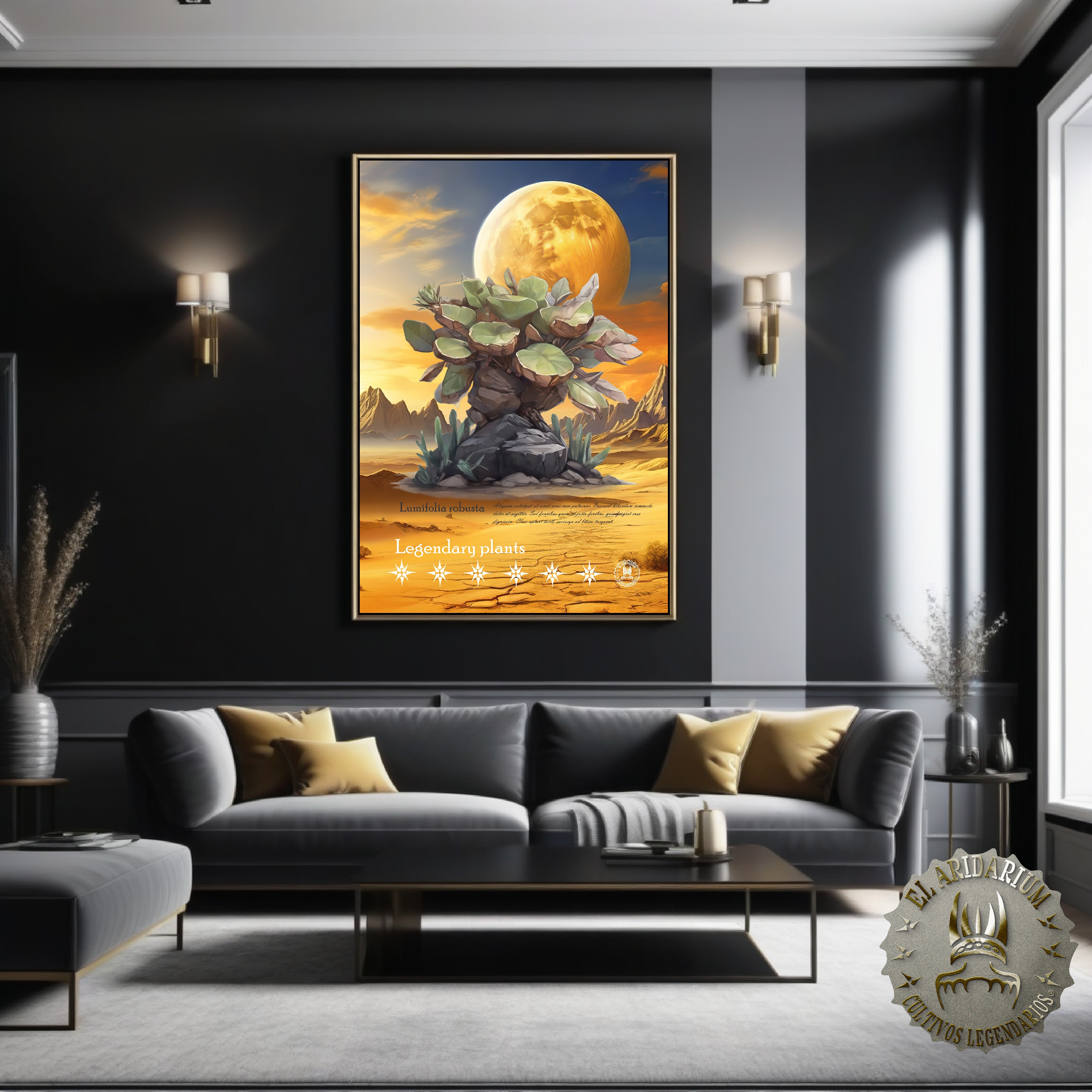 Flora of the Cosmos: Botanical Posters of Alien Arid Plants, Lumifolia robusta Flora of the Cosmos: Botanical Posters of Alien Arid Plants, Lumifolia robusta