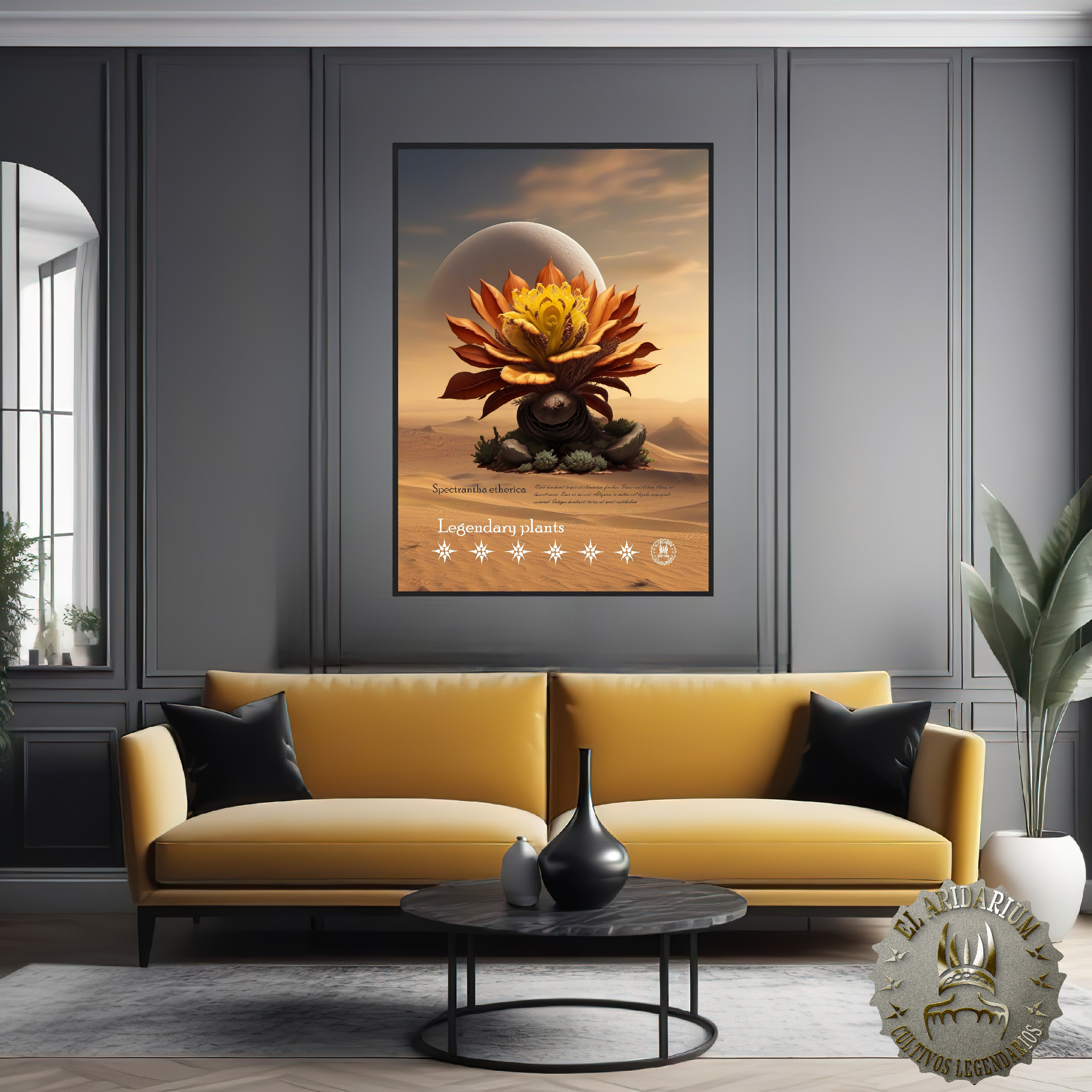 Flora of the Cosmos: Botanical Posters of Alien Arid Plants, Spectrantha etherica Flora of the Cosmos: Botanical Posters of Alien Arid Plants, Spectrantha etherica