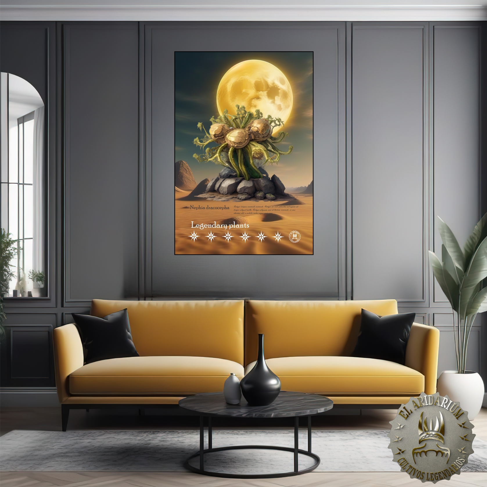 Flora of the Cosmos: Botanical Posters of Alien Arid Plants, Nephia dracocephala Flora of the Cosmos: Botanical Posters of Alien Arid Plants, Nephia dracocephala