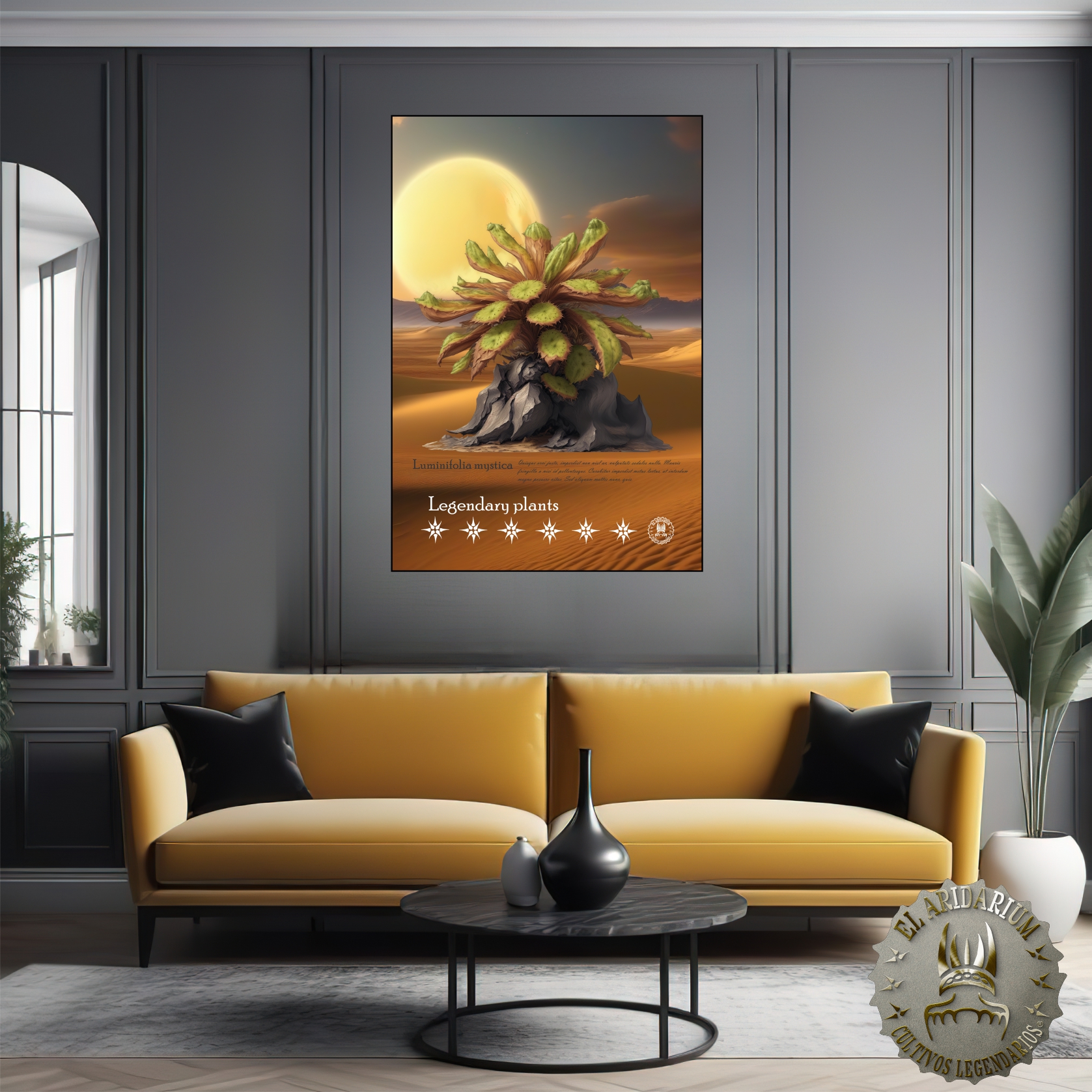 Flora of the Cosmos: Botanical Posters of Alien Arid Plants, Luminifolia mystica Flora of the Cosmos: Botanical Posters of Alien Arid Plants, Luminifolia mystica