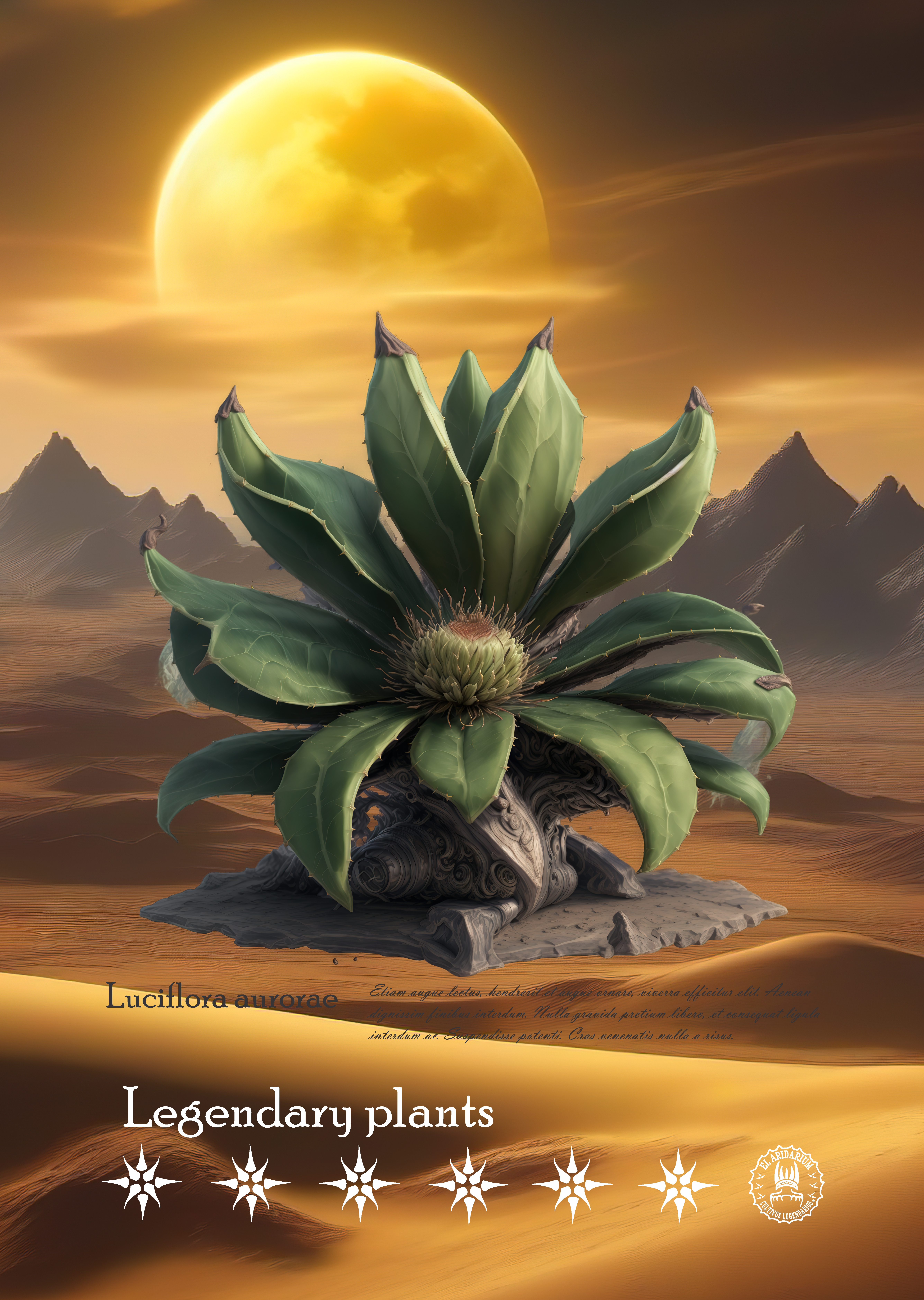 Flora of the Cosmos: Botanical Posters of Alien Arid Plants, Luciflora aurorae product thumbnail image Flora of the Cosmos: Botanical Posters of Alien Arid Plants, Luciflora aurorae product thumbnail image