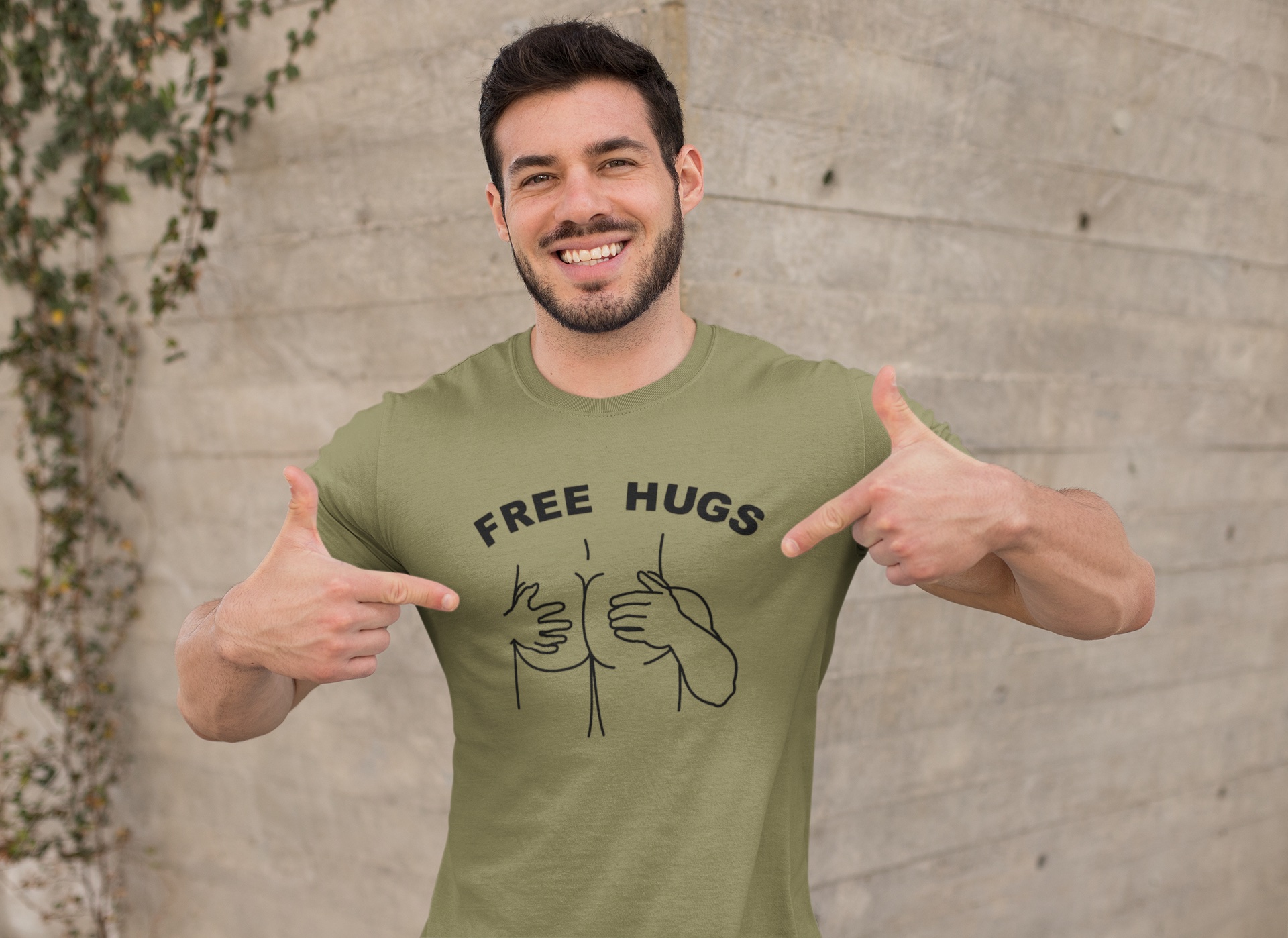 FREE HUGS Unisex CVC Jersey T-shirt product thumbnail image FREE HUGS Unisex CVC Jersey T-shirt product thumbnail image