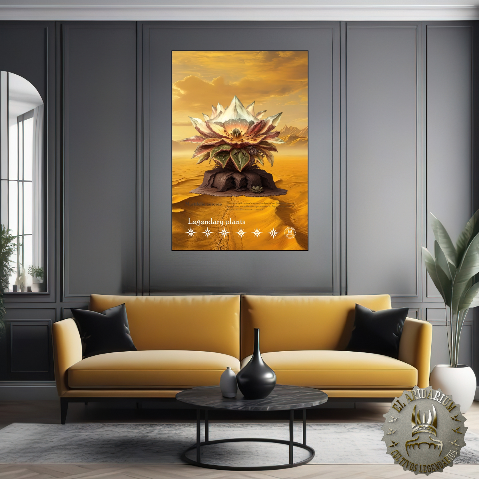 Flora of the Cosmos: Botanical Posters of Alien Arid Plants, Mystifolia aurorae Flora of the Cosmos: Botanical Posters of Alien Arid Plants, Mystifolia aurorae