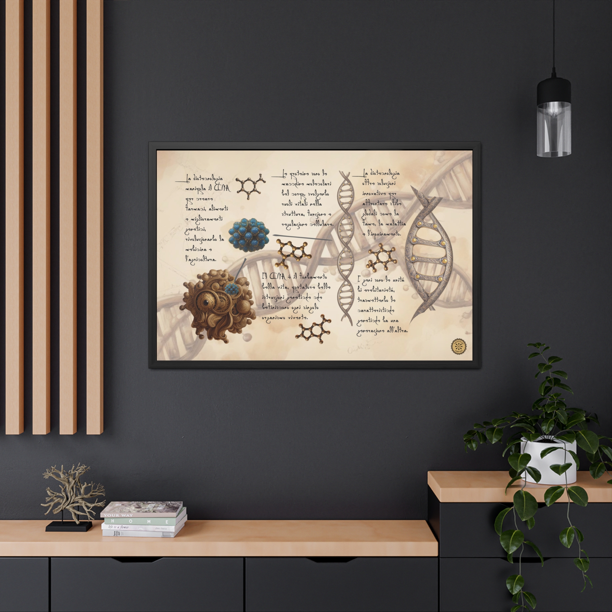 The Renaissance of Life: DNA, Nucleotides & Proteins in Da Vinci Style - Home Decor for Science Lovers product thumbnail image The Renaissance of Life: DNA, Nucleotides & Proteins in Da Vinci Style - Home Decor for Science Lovers product thumbnail image