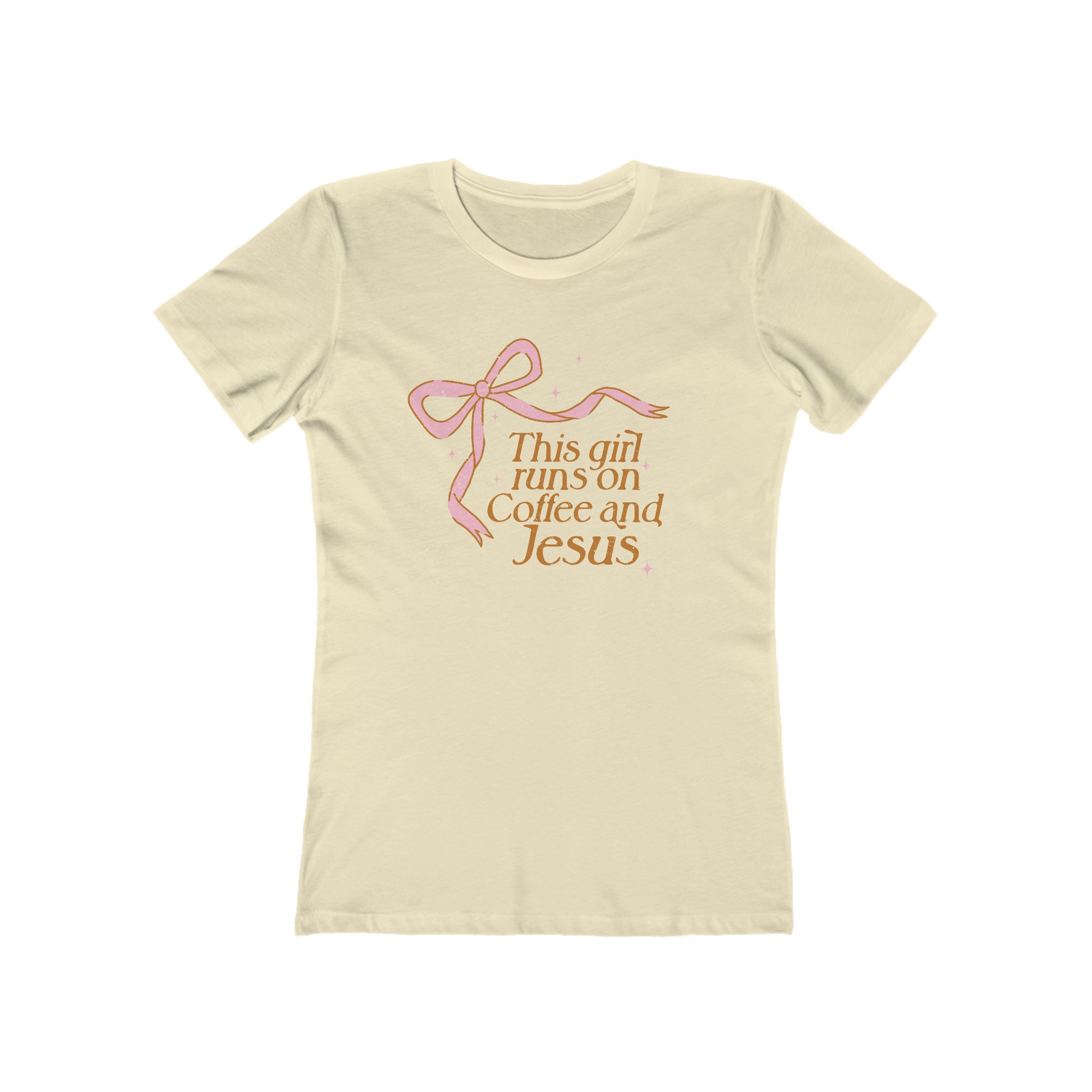 This Girl runs on Coffee and Jesus Boyfriend Tee for Women product thumbnail image This Girl runs on Coffee and Jesus Boyfriend Tee for Women product thumbnail image