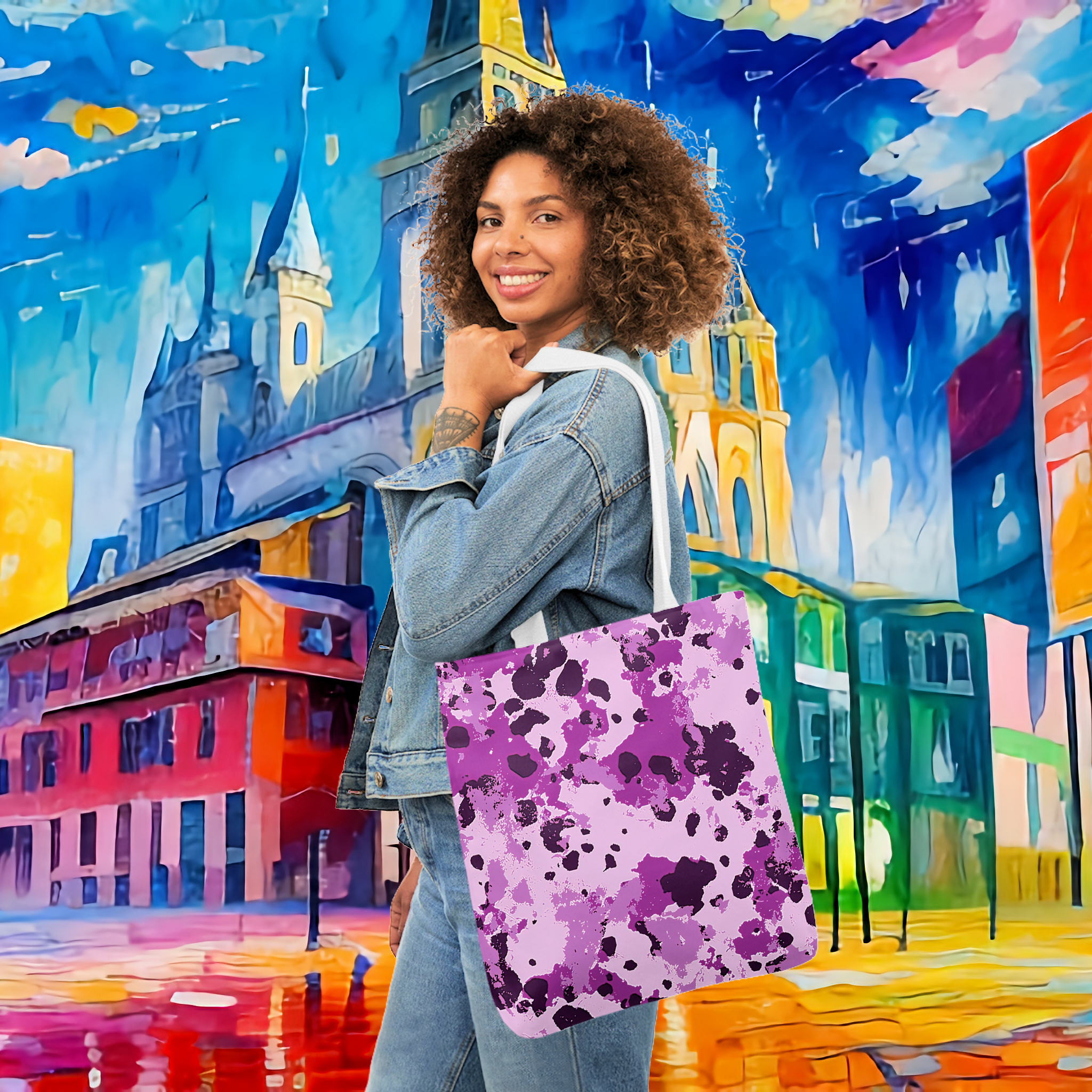 Battle Rouge - Canvas Tote Bag, 5-Color Straps product thumbnail image Battle Rouge - Canvas Tote Bag, 5-Color Straps product thumbnail image