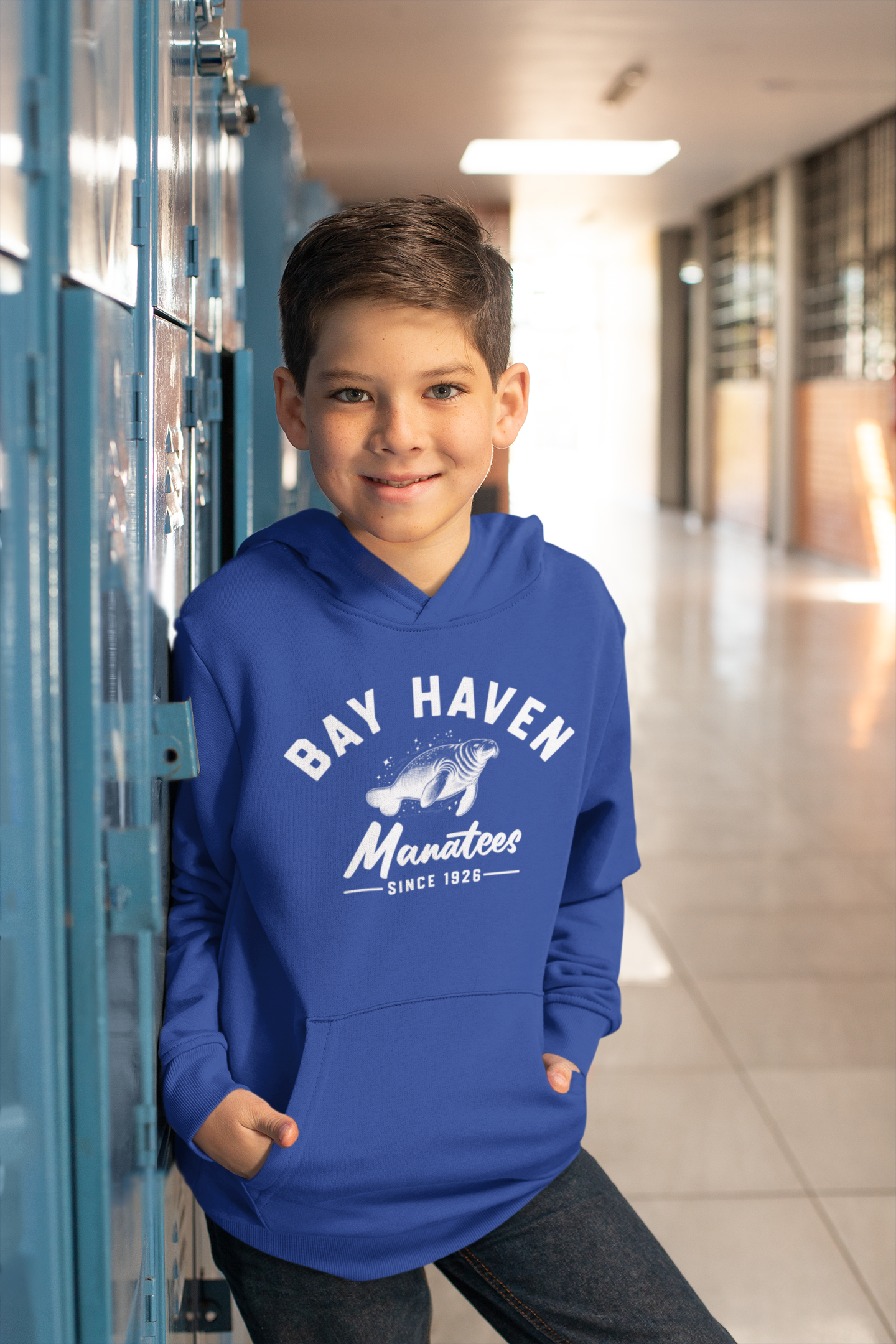 Youth Bay Haven Manatees Hoodie Sweatshirt product thumbnail image