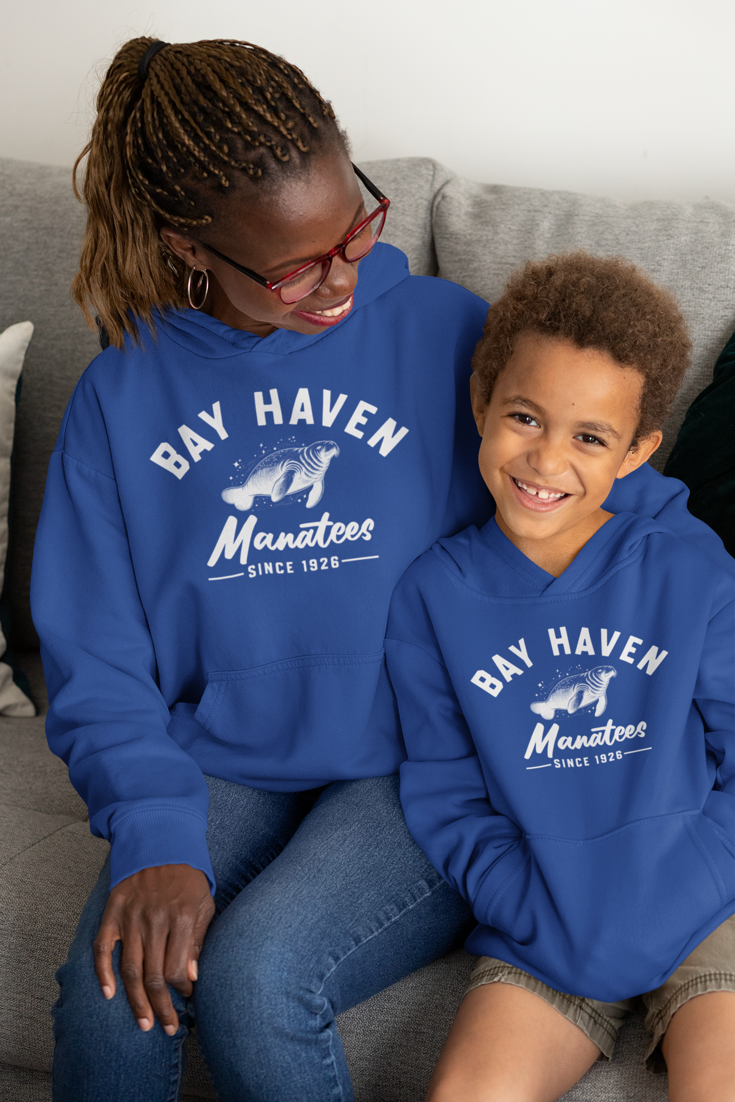 Adult Bay Haven Manatees Hoodie Sweatshirt