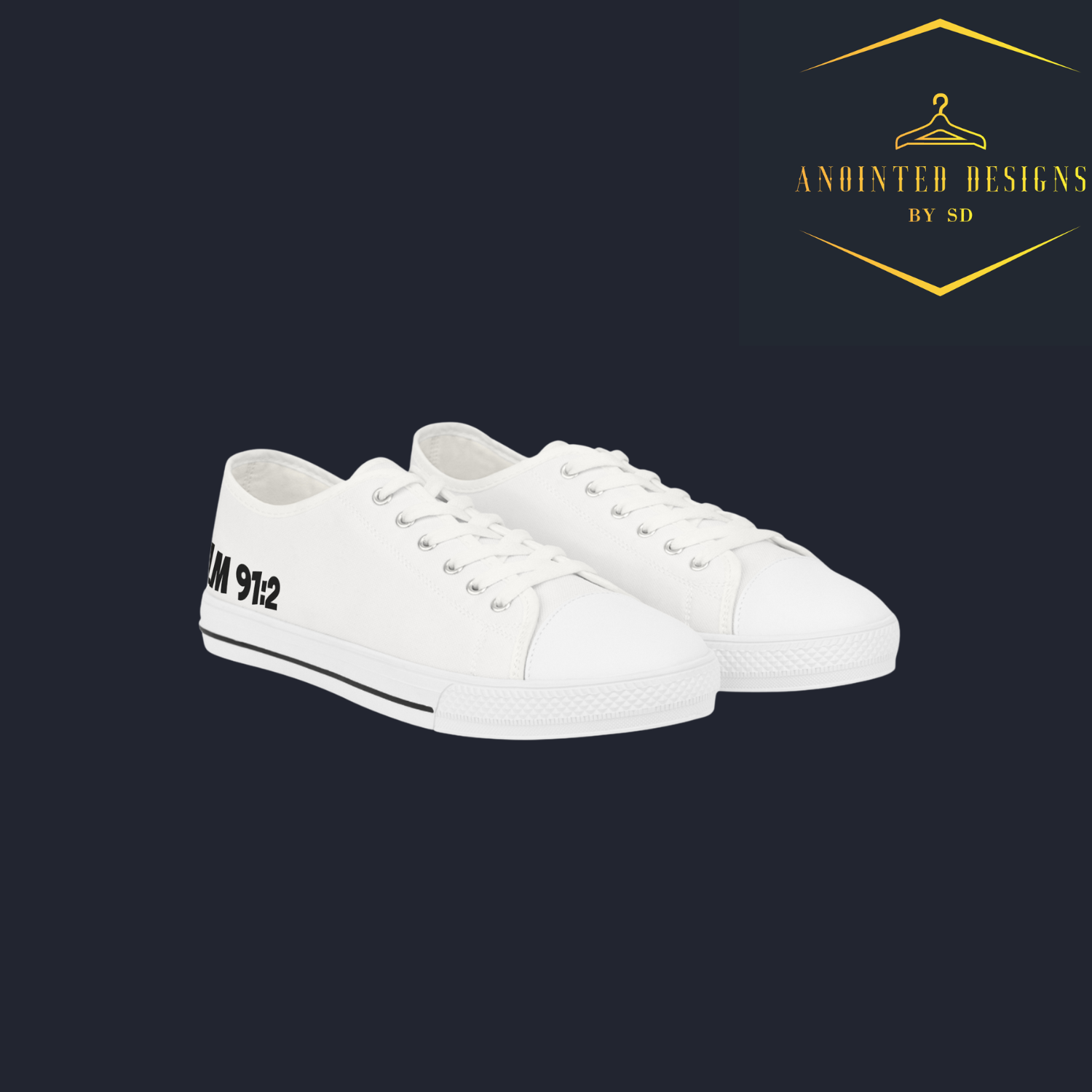 Men's Psalm 91:2- Low Top Sneakers Men's Psalm 91:2- Low Top Sneakers