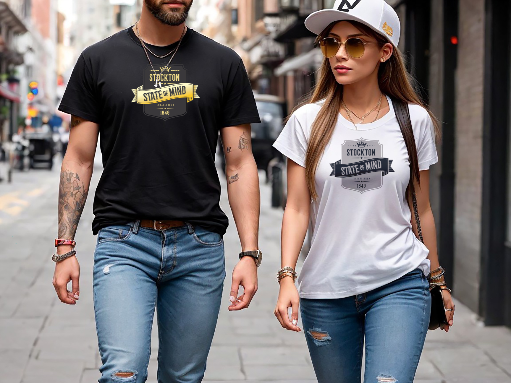 Stockton State of Mind Crest T-Shirt – City Pride Apparel product thumbnail image