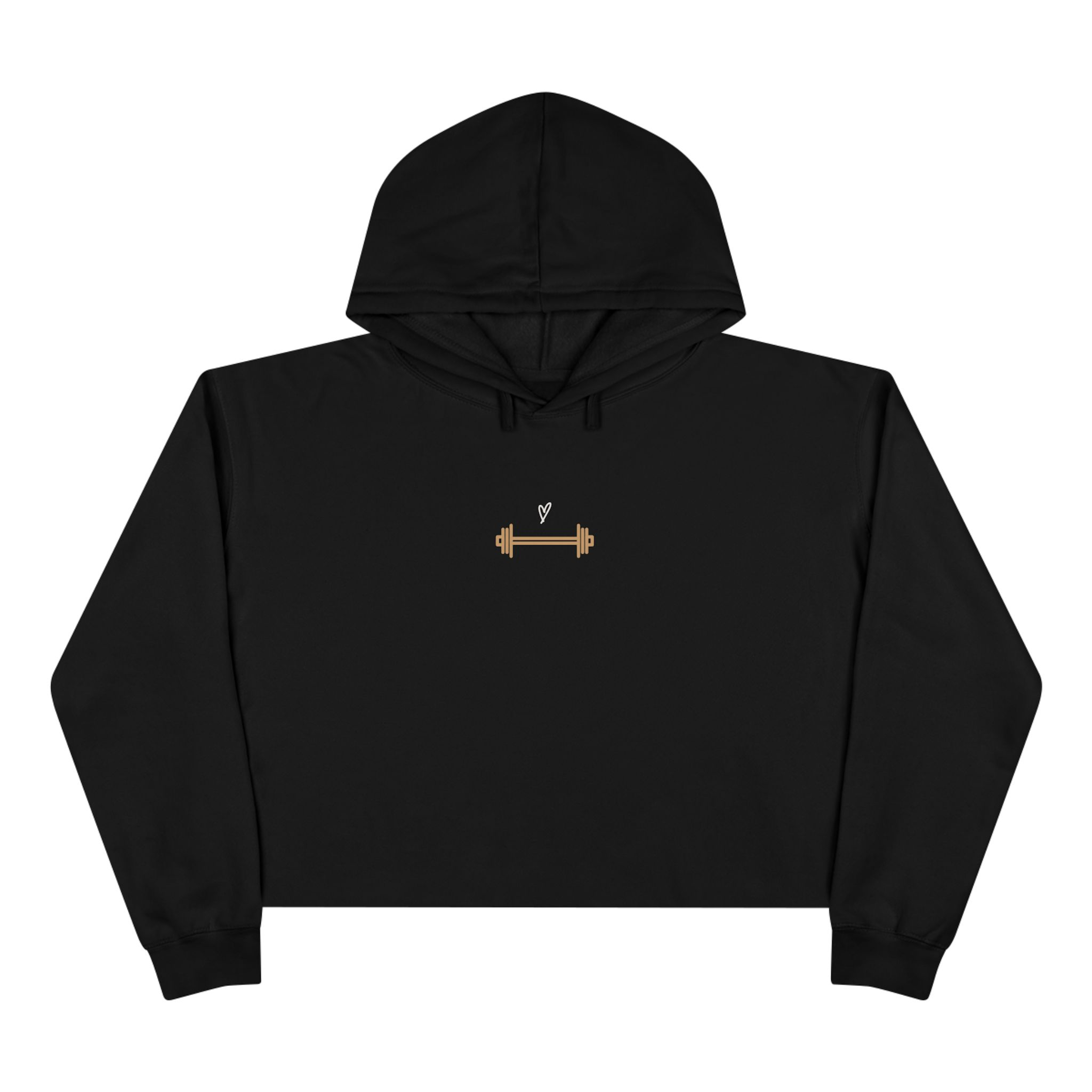 Love Barbell Cropped Hoodie product thumbnail image Love Barbell Cropped Hoodie product thumbnail image