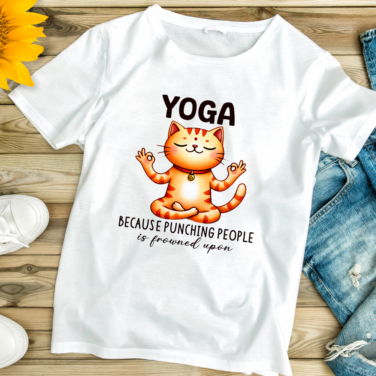 Yoga Cat Lover T-Shirt - Unisex Softstyle Yoga Cat Lover T-Shirt - Unisex Softstyle