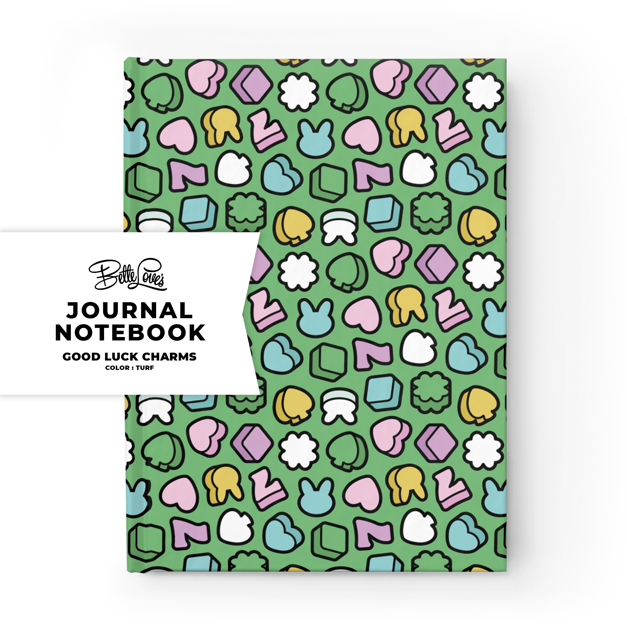 Good Luck Charms Journal Notebook in Turf Good Luck Charms Journal Notebook in Turf