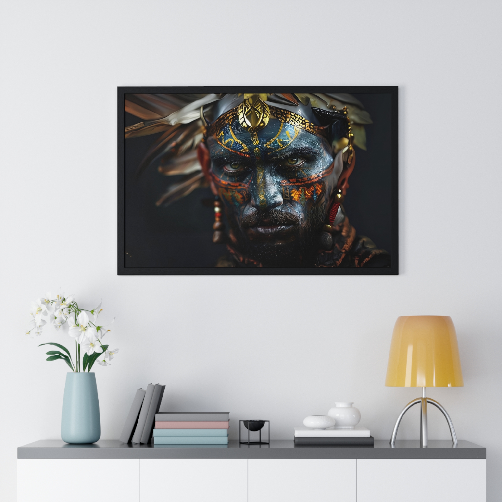 Celtic Warrior Horizontal Framed Poster