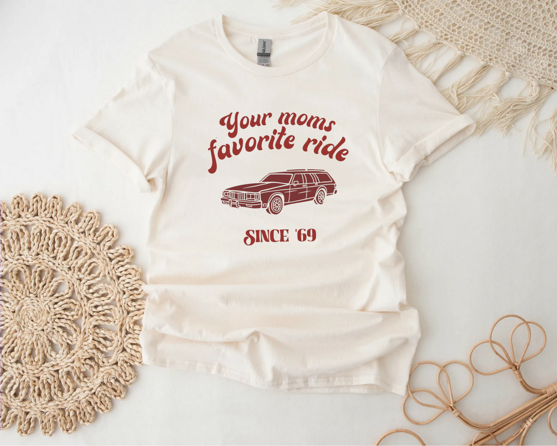 Your Moms Favorite Ride Since 69' graphic T-shirt, Funny Tee aesthetic Boyfriend oversized, funny sarcastic design product thumbnail image Your Moms Favorite Ride Since 69' graphic T-shirt, Funny Tee aesthetic Boyfriend oversized, funny sarcastic design product thumbnail image