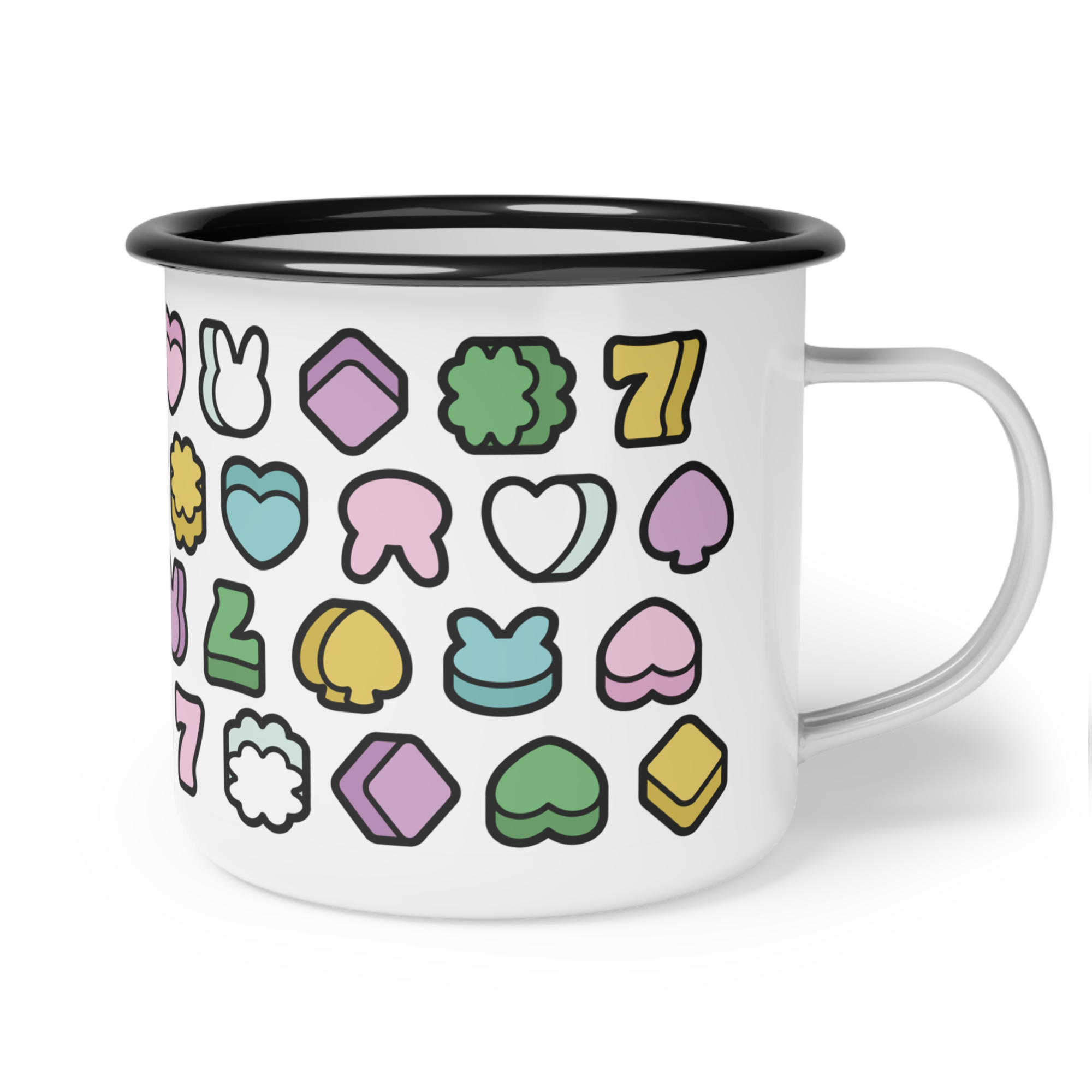 Good Luck Charms Enamel Mug product thumbnail image Good Luck Charms Enamel Mug product thumbnail image