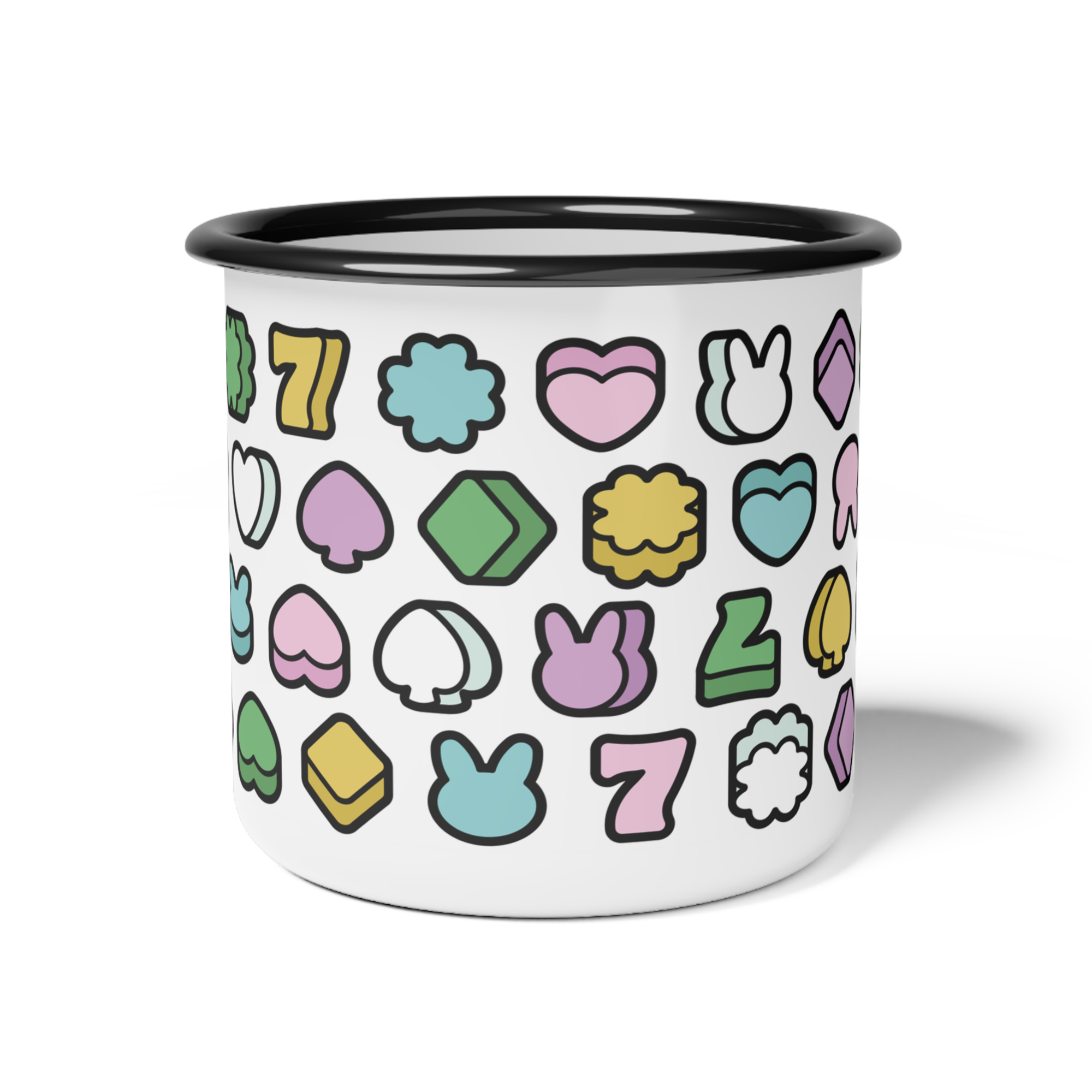 Good Luck Charms Enamel Mug product thumbnail image Good Luck Charms Enamel Mug product thumbnail image