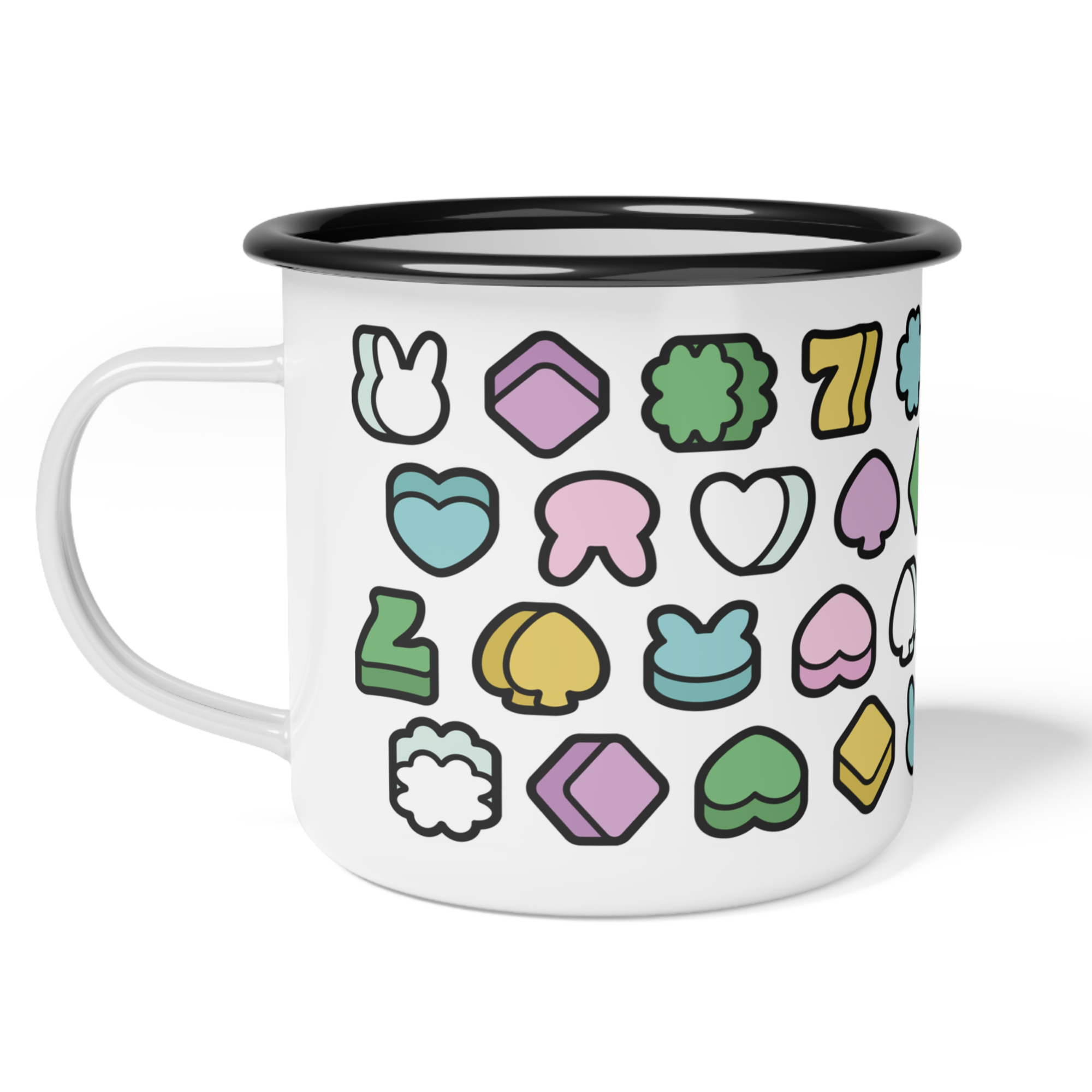 Good Luck Charms Enamel Mug product thumbnail image Good Luck Charms Enamel Mug product thumbnail image