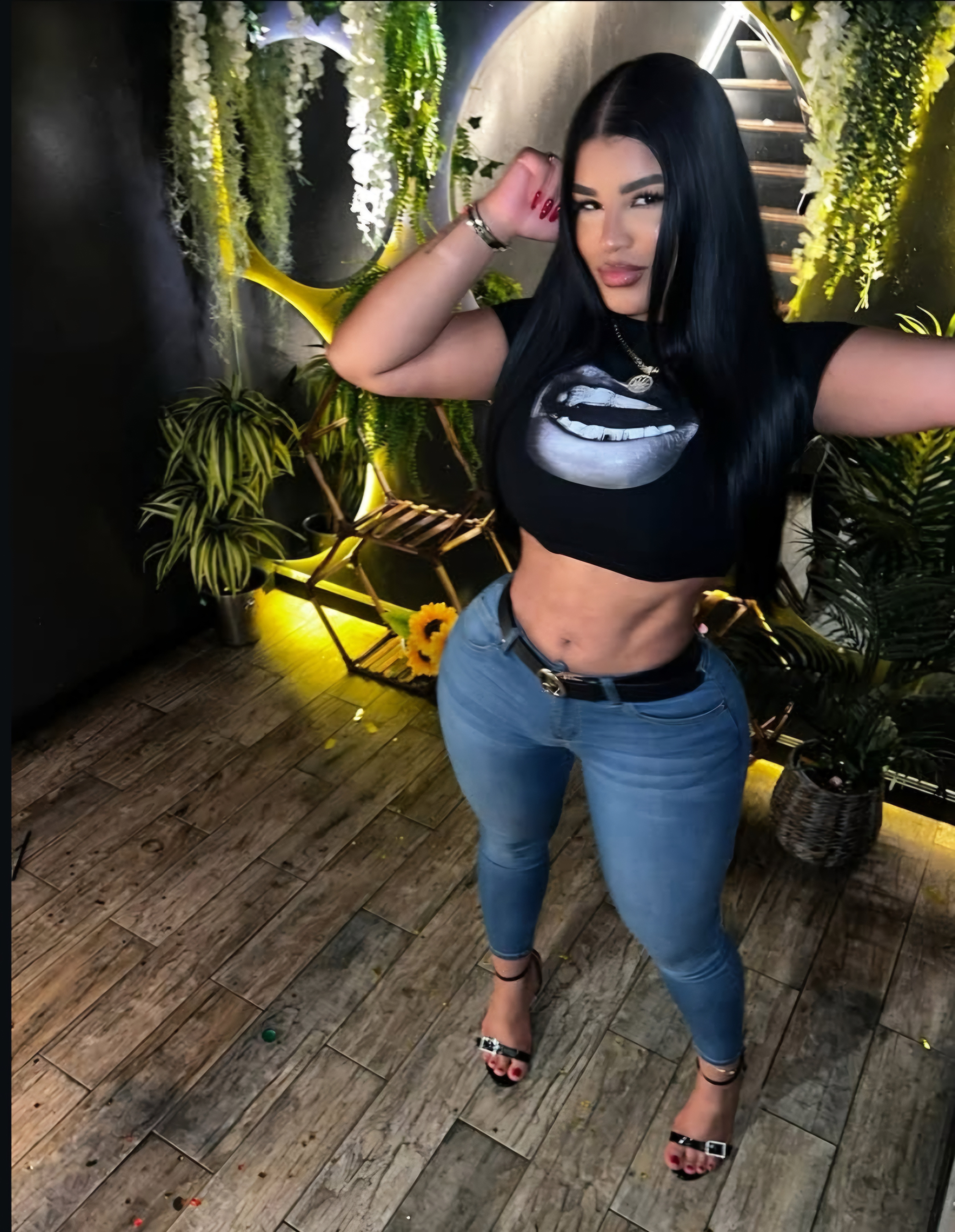 Women's Lips Baby Tee product thumbnail image Women's Lips Baby Tee product thumbnail image