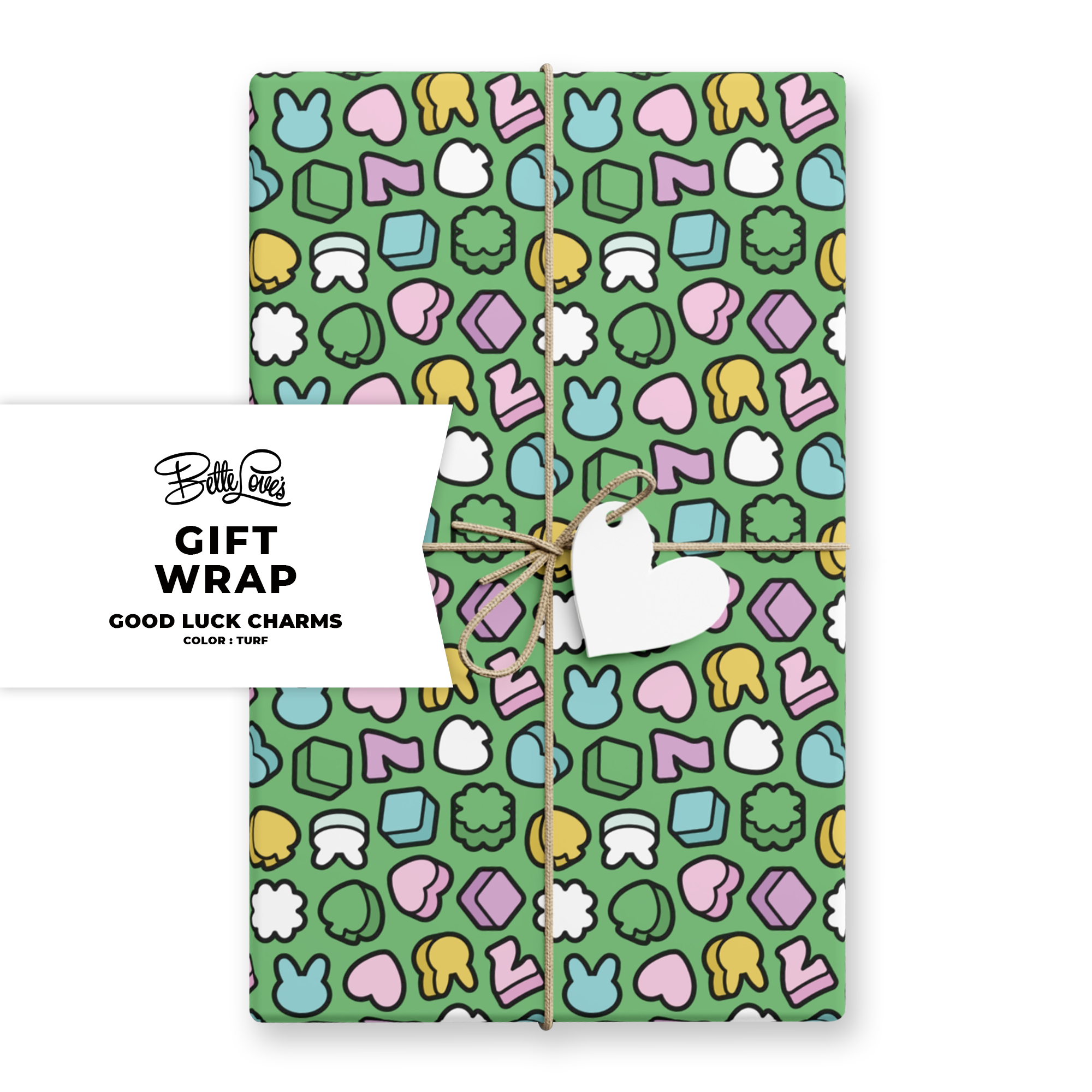 Good Luck Charms Gift Wrap in Turf Good Luck Charms Gift Wrap in Turf