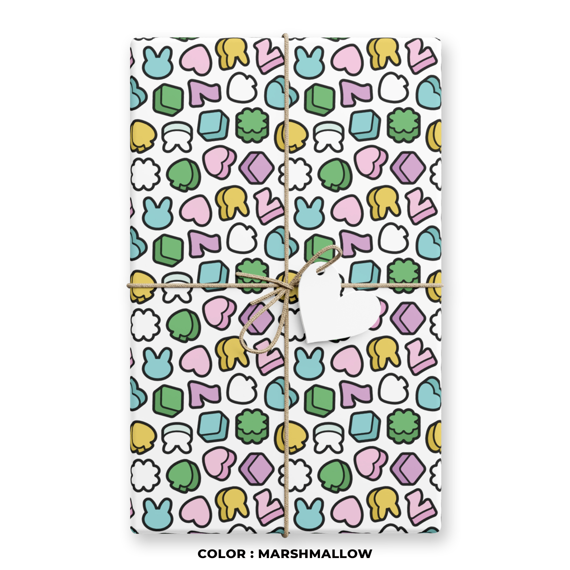 Good Luck Charms Gift Wrap in Marshmallow product thumbnail image Good Luck Charms Gift Wrap in Marshmallow product thumbnail image