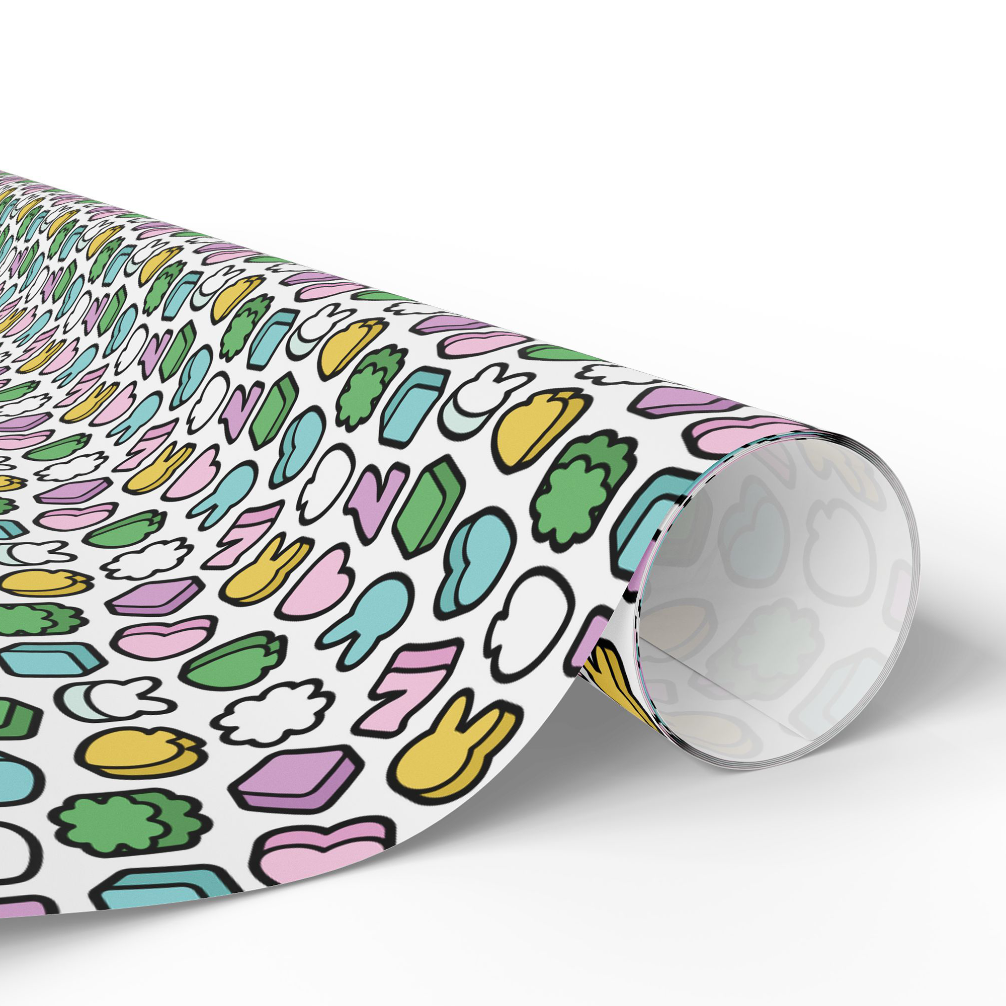 Good Luck Charms Gift Wrap in Marshmallow product thumbnail image Good Luck Charms Gift Wrap in Marshmallow product thumbnail image