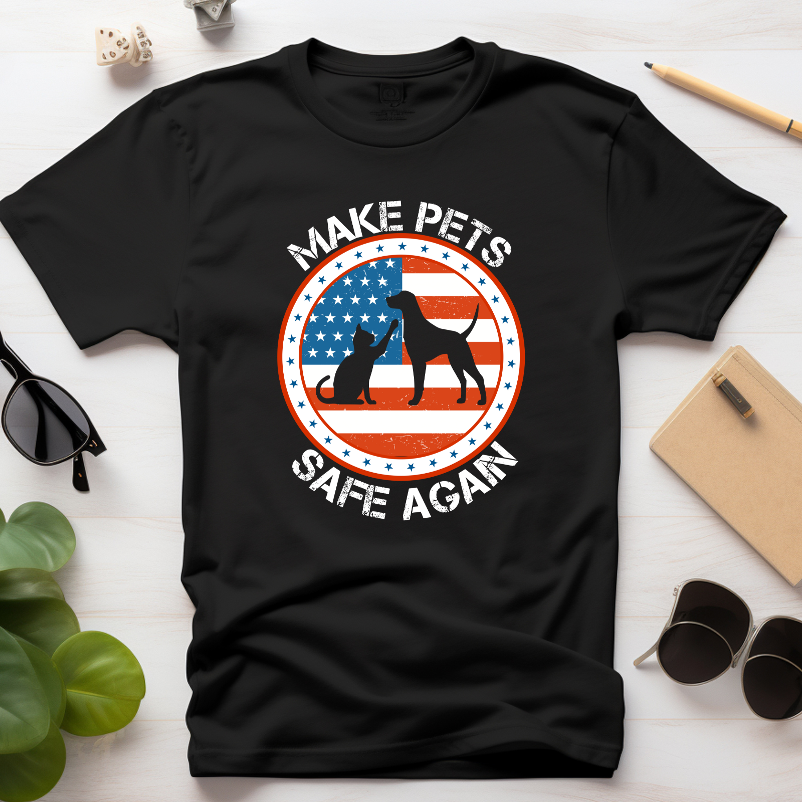 Make Pets Safe Again - Dog Lover Tee - Unisex Softstyle T-Shirt - American Humor Make Pets Safe Again - Dog Lover Tee - Unisex Softstyle T-Shirt - American Humor