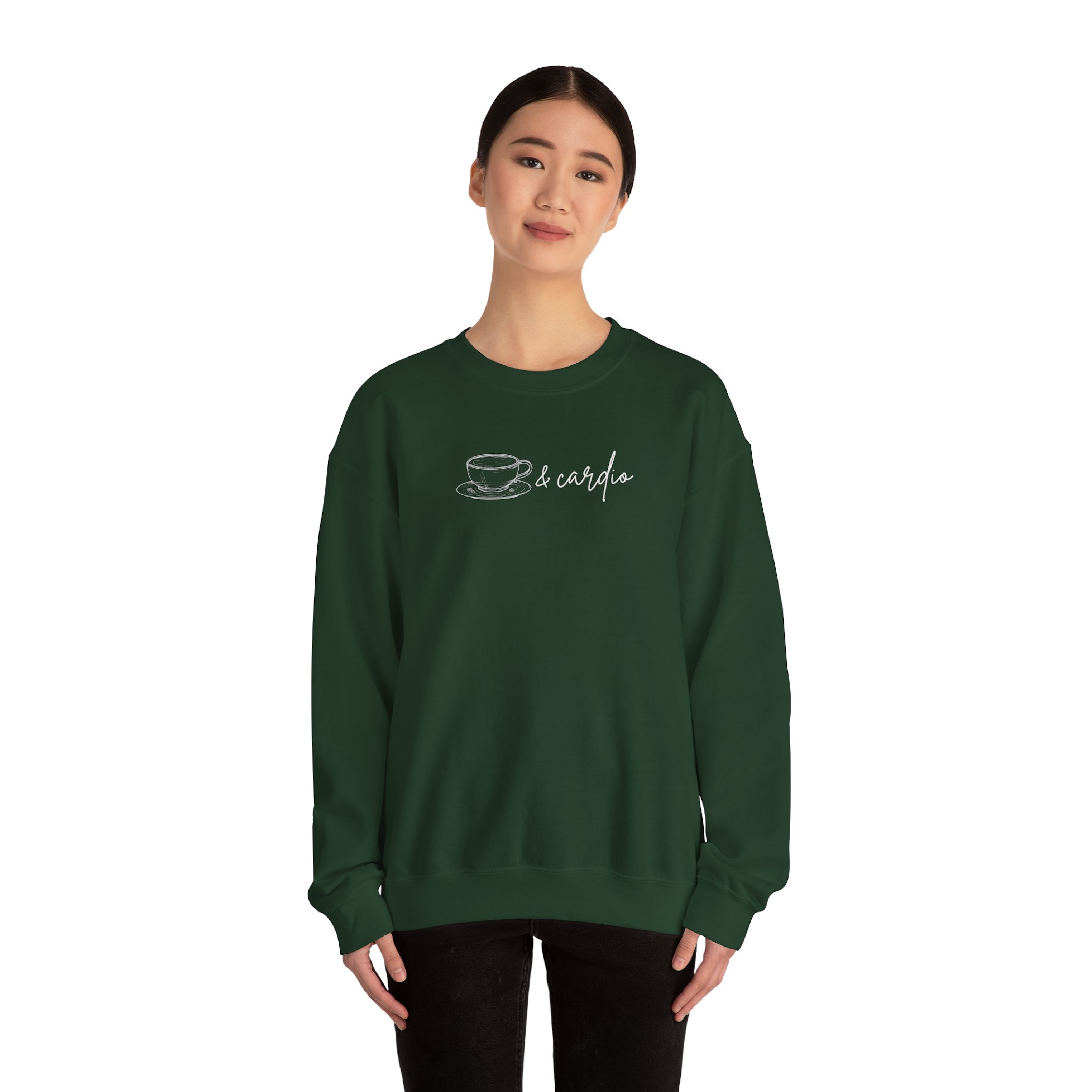 Coffee & Cardio Crewneck Sweatshirt product thumbnail image Coffee & Cardio Crewneck Sweatshirt product thumbnail image