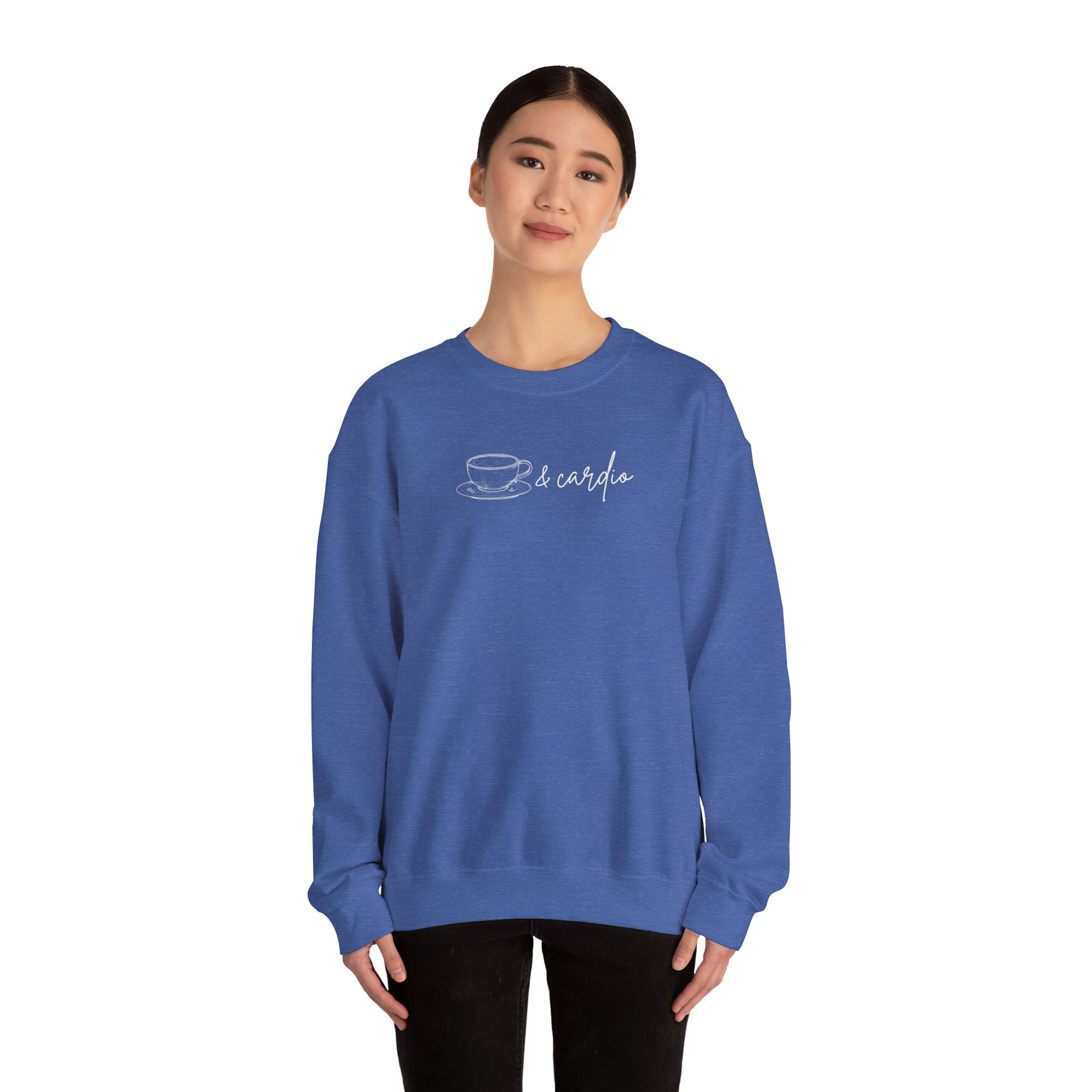 Coffee & Cardio Crewneck Sweatshirt product thumbnail image Coffee & Cardio Crewneck Sweatshirt product thumbnail image