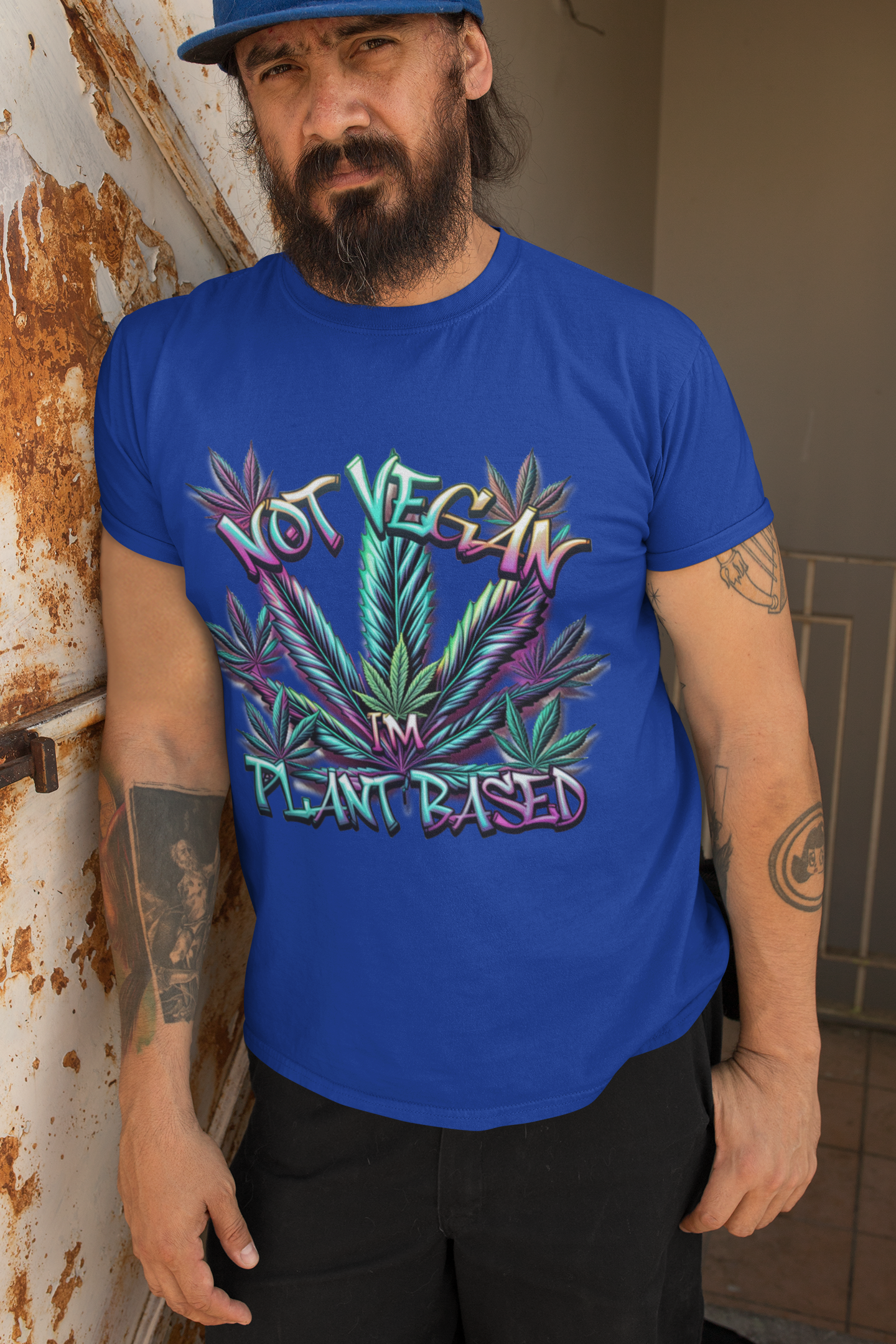 Not Vegan – I'm Plant-Based, Cannabis Lifestyle Shirt, Weed Culture Apparel, Funny Stoner Shirt, 420-Friendly Fashion, Plant-Based Humor, 420 T-Shirts product thumbnail image