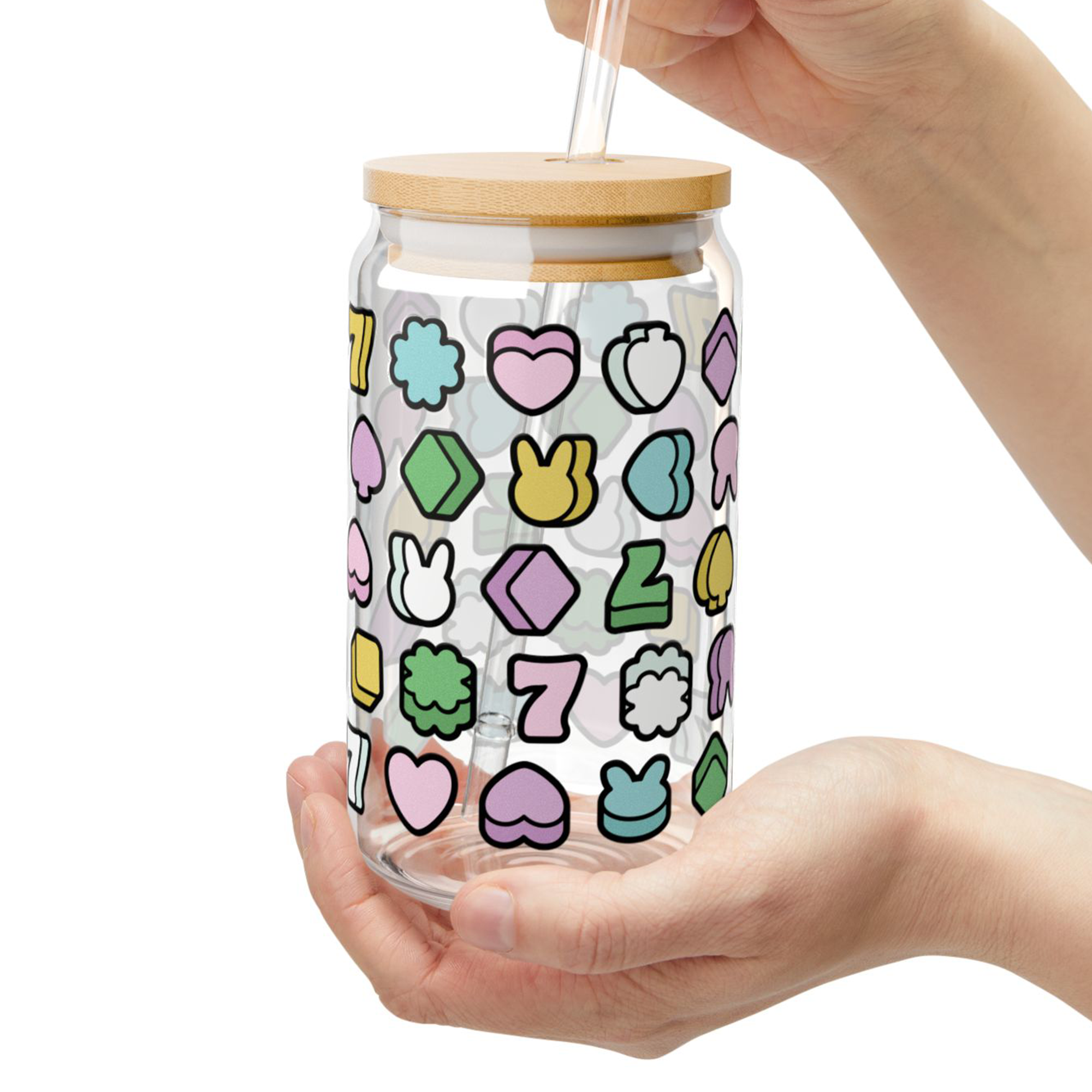 Good Luck Charms Glass Can Tumbler product thumbnail image Good Luck Charms Glass Can Tumbler product thumbnail image