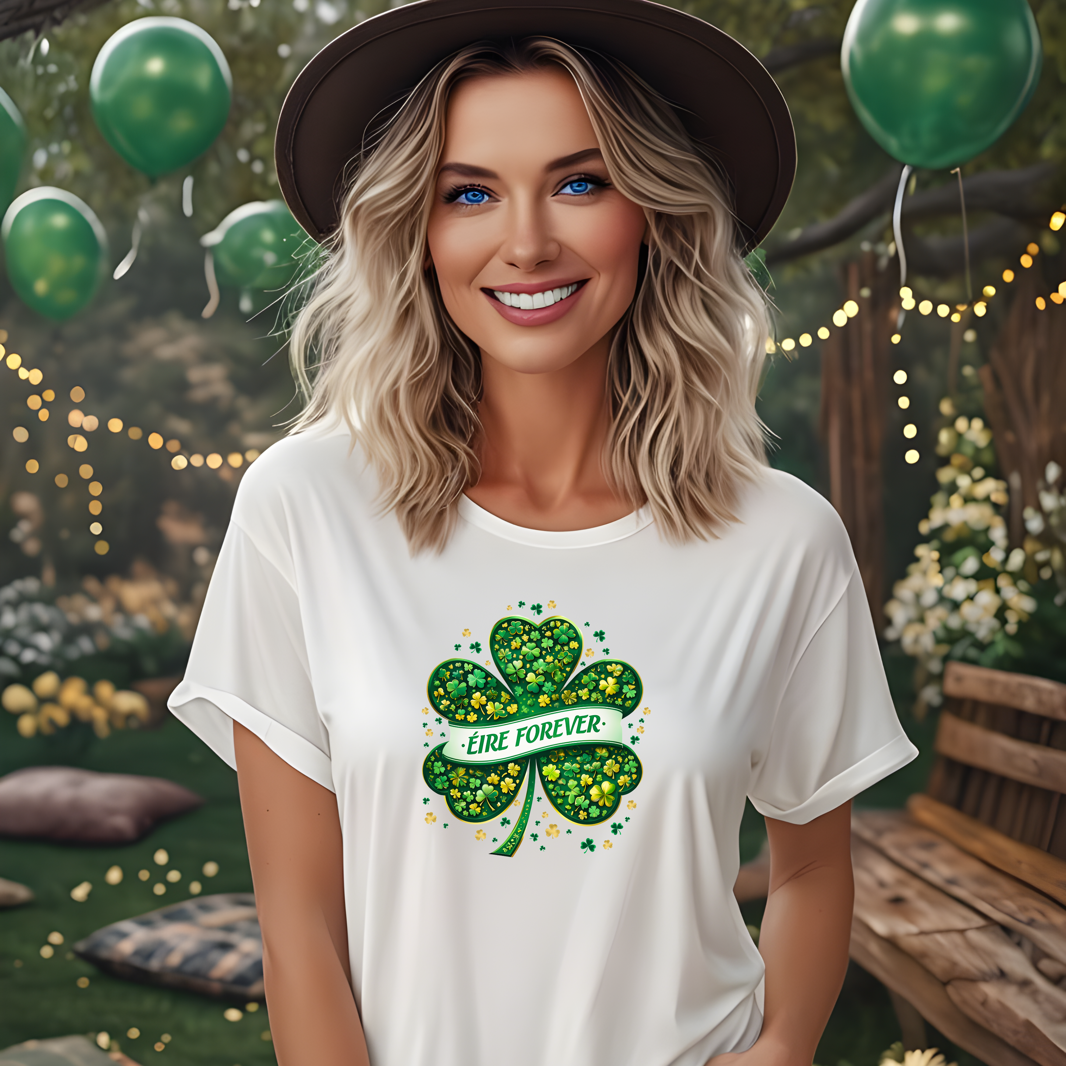 Eire Forever St. Patrick's Day Unisex Classic Tee - Shamrock Design product thumbnail image Eire Forever St. Patrick's Day Unisex Classic Tee - Shamrock Design product thumbnail image