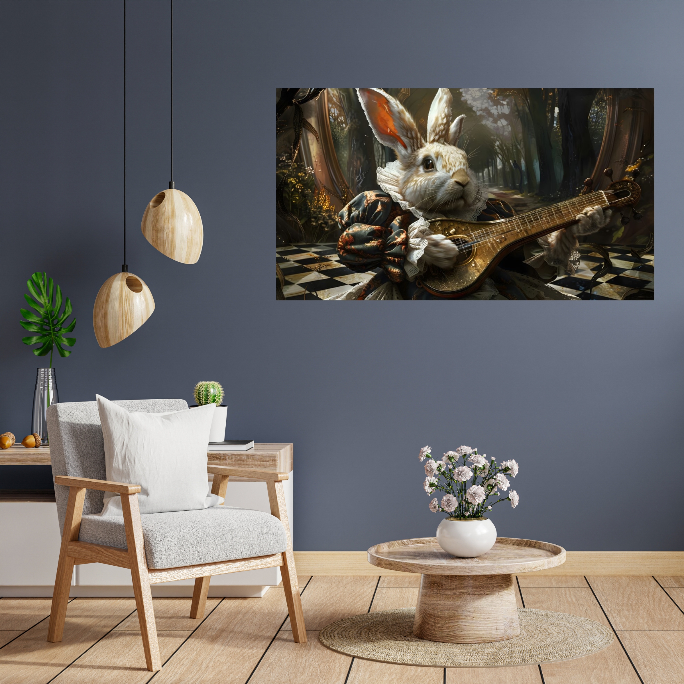 Fairytale Baroque Rabbit Horizontal Posters product thumbnail image Fairytale Baroque Rabbit Horizontal Posters product thumbnail image