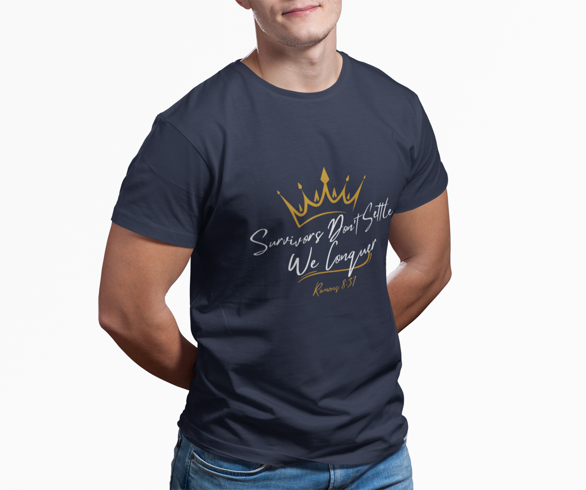 Survivors Conquer Men's Shirt product thumbnail image Survivors Conquer Men's Shirt product thumbnail image