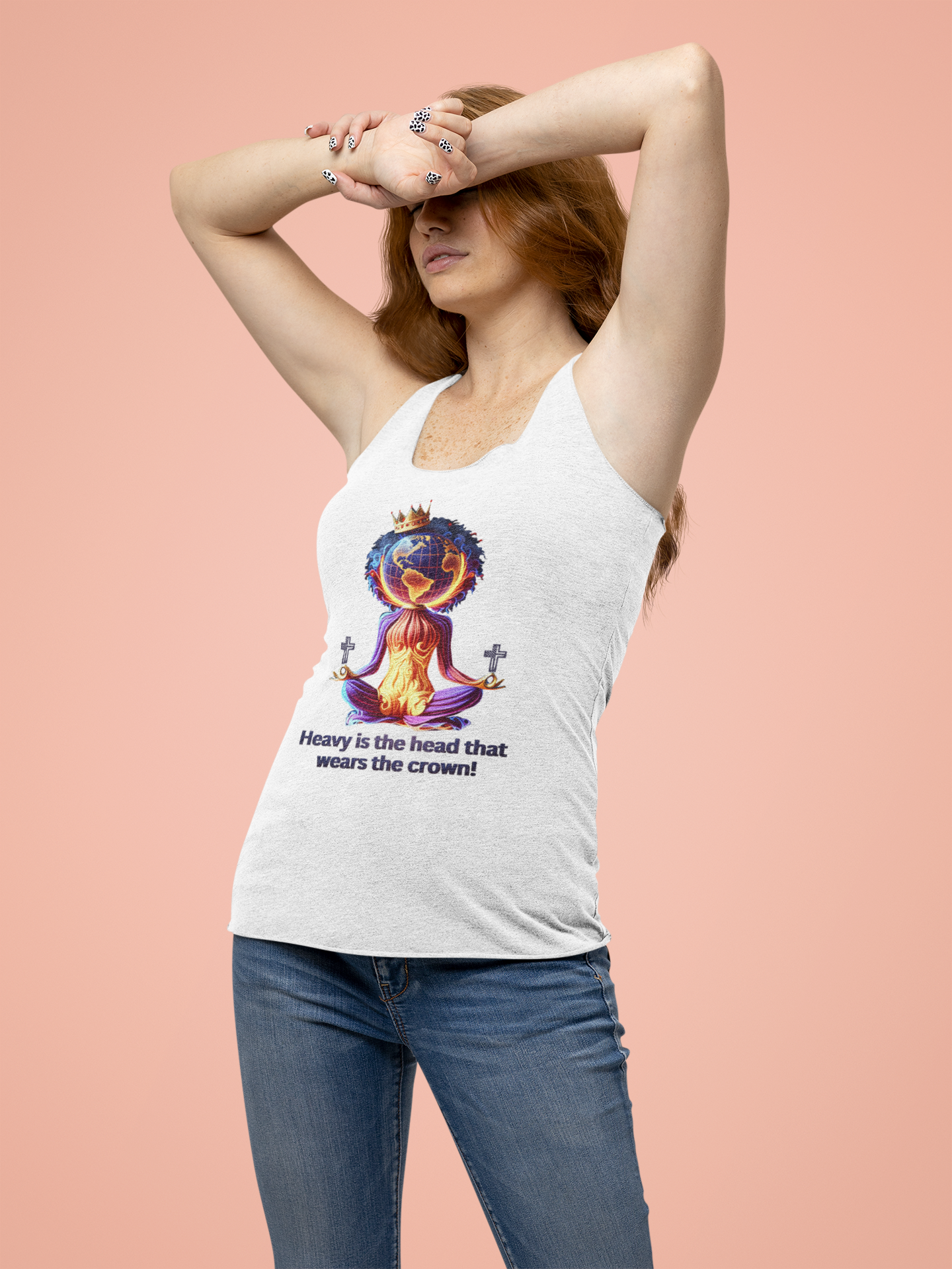 "Heavy is the Head" Women's Baby Rib Tank, Women's Inspirational Tank Top, Women Empowerment Tees, Gift for a Women