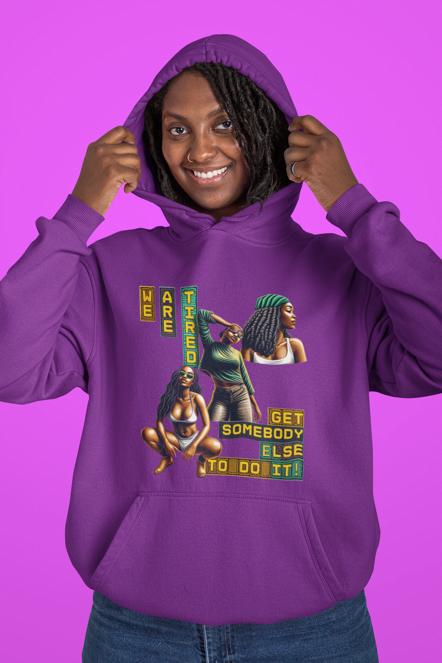 "We Are Tired." Get Somebody Else to Do It, 92% Black Women Shirt, Black Women Empowerment Shirt, Motivational Shirts for Black Women product thumbnail image