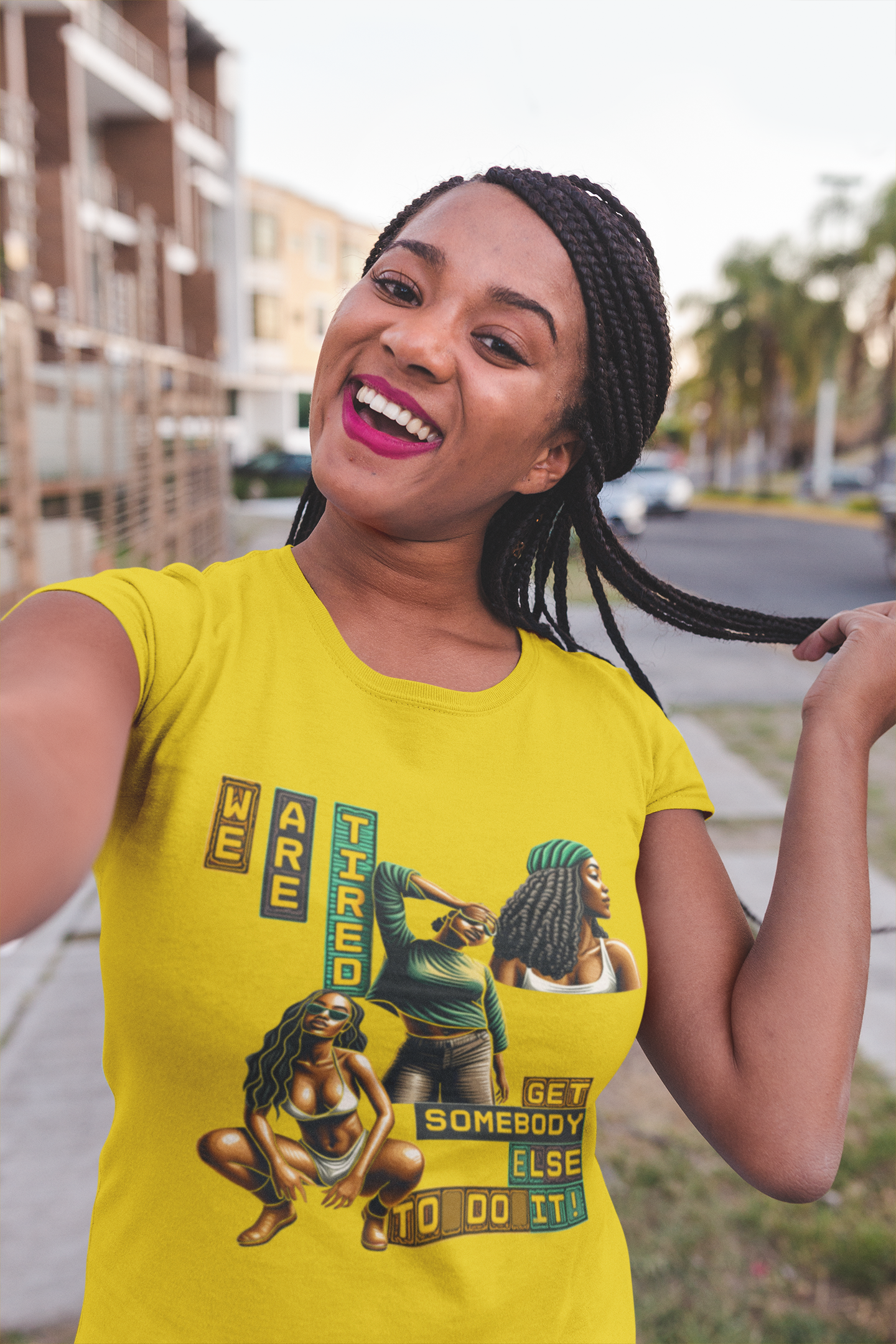 "We are Tired. Get Somebody Else to Do It!" 92% Black Women Shirt, Women Empowerment Shirt, Activism Shirts for Women,  product thumbnail image