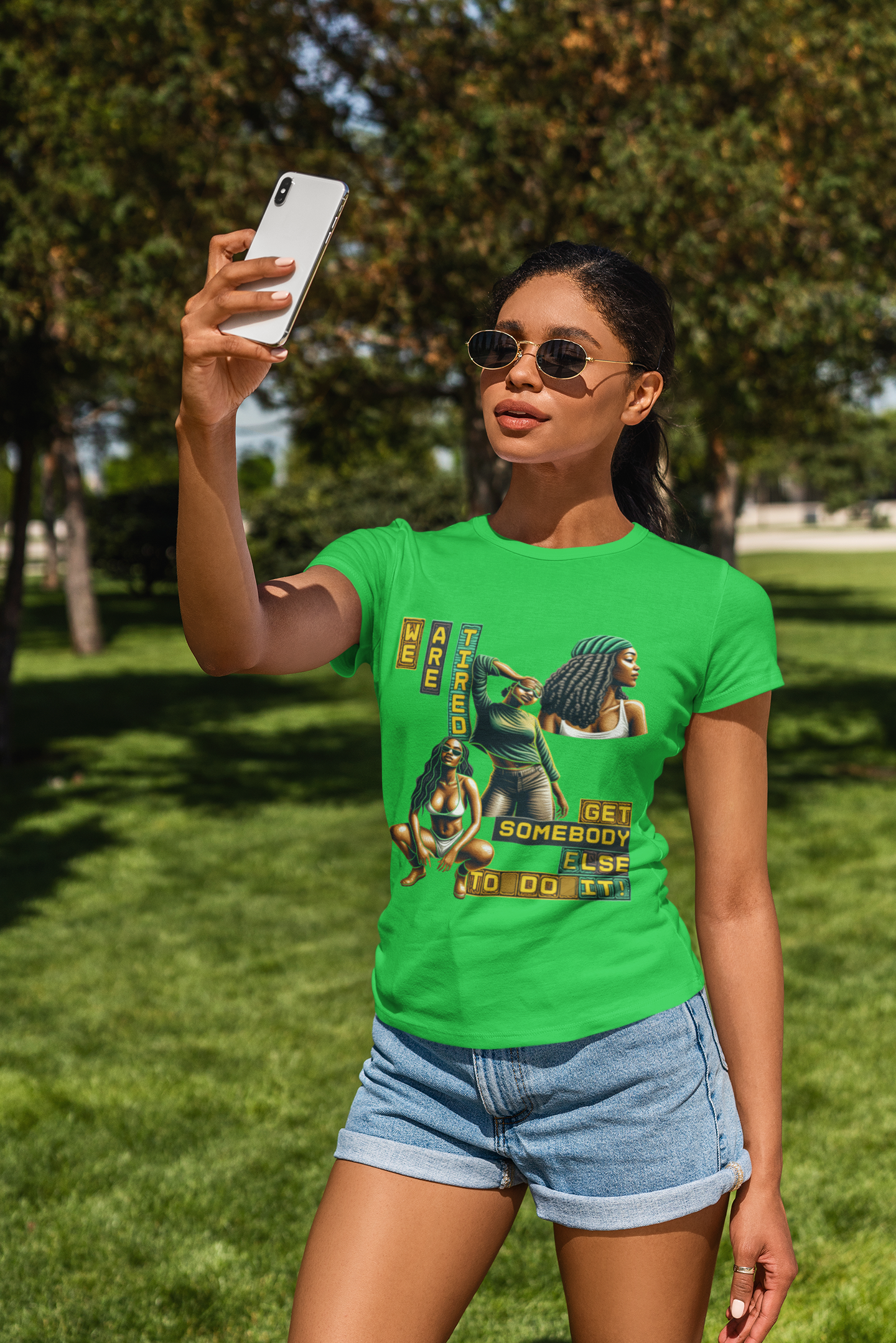 "We are Tired. Get Somebody Else to Do It!" 92% Black Women Shirt, Women Empowerment Shirt, Activism Shirts for Women,  product thumbnail image