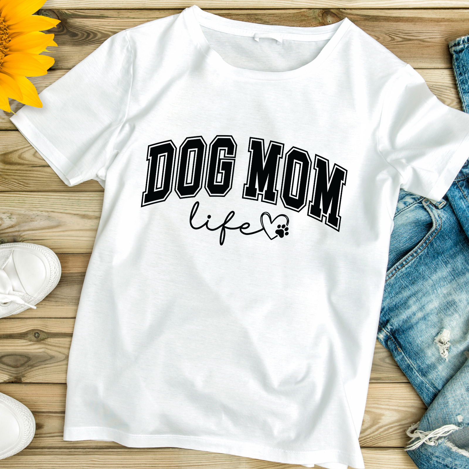 Dog Mom Life Softstyle T-Shirt - Lightweight Cotton Classic Fit Tee Dog Mom Life Softstyle T-Shirt - Lightweight Cotton Classic Fit Tee