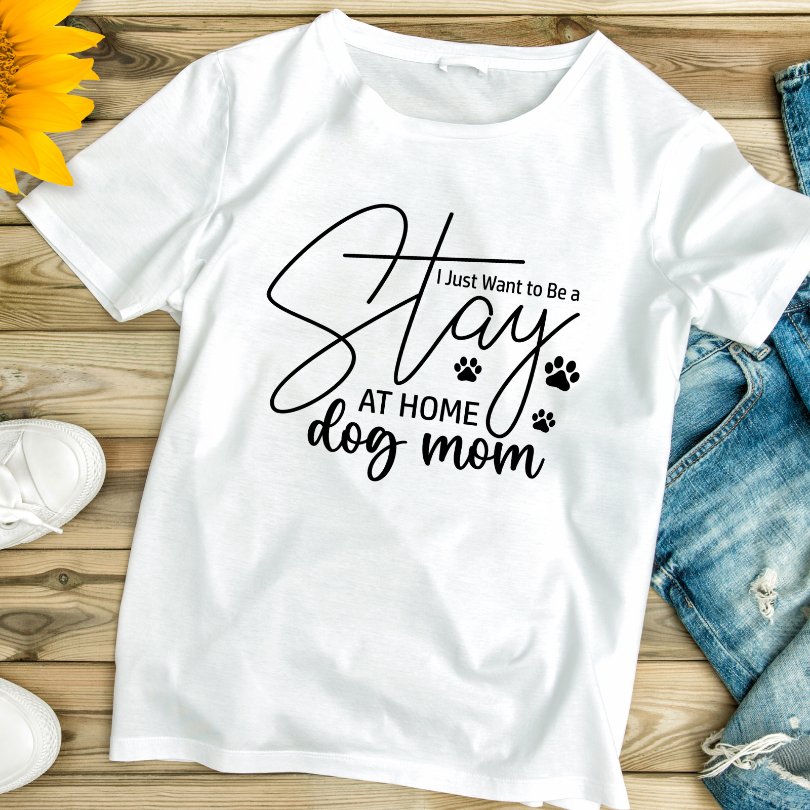 Stay at Home Dog Mom Softstyle T-Shirt - Lightweight Cotton Classic Fit Tee - Dog Mom Life Stay at Home Dog Mom Softstyle T-Shirt - Lightweight Cotton Classic Fit Tee - Dog Mom Life