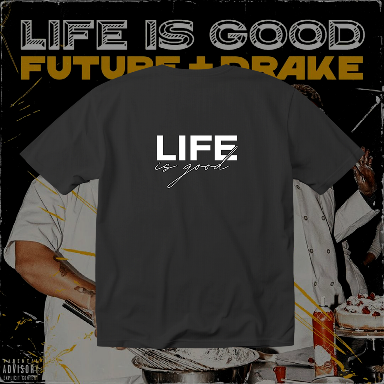 Unisex Garment-Dyed T-Shirt - "LIFE is good" Inspirational Tee product thumbnail image Unisex Garment-Dyed T-Shirt - "LIFE is good" Inspirational Tee product thumbnail image