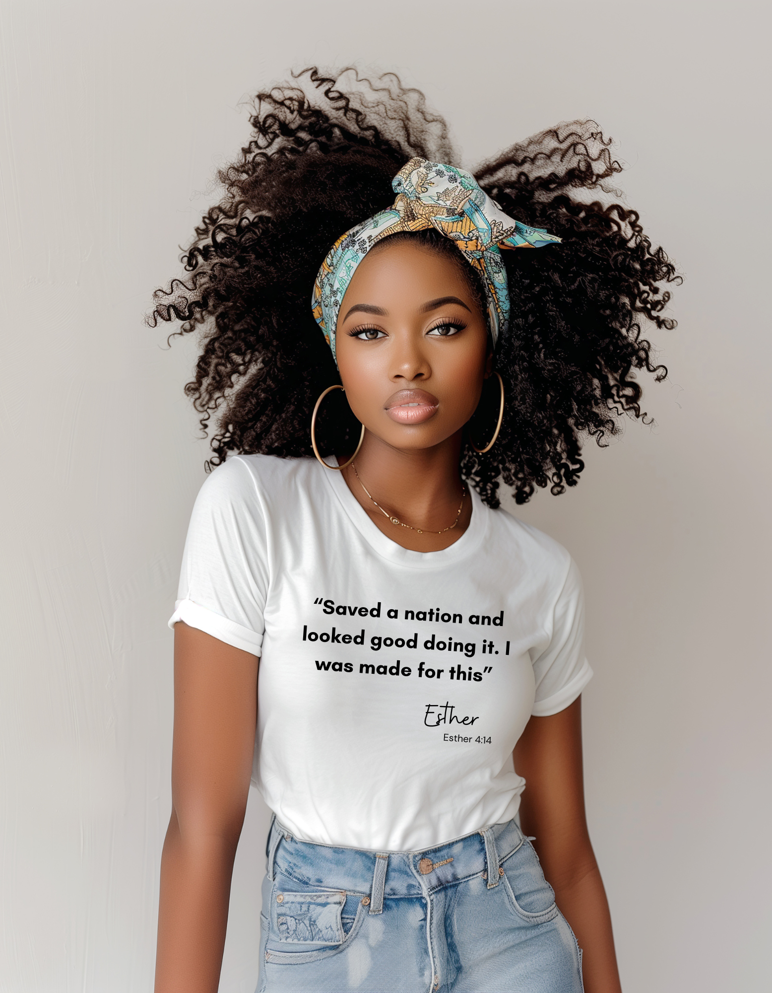 Inspired Quote Tee, Motivational T-Shirt, Tee for Her, Gift for Women, Empowering Shirt, Inspirational Apparel, Funny, Esther, Purim