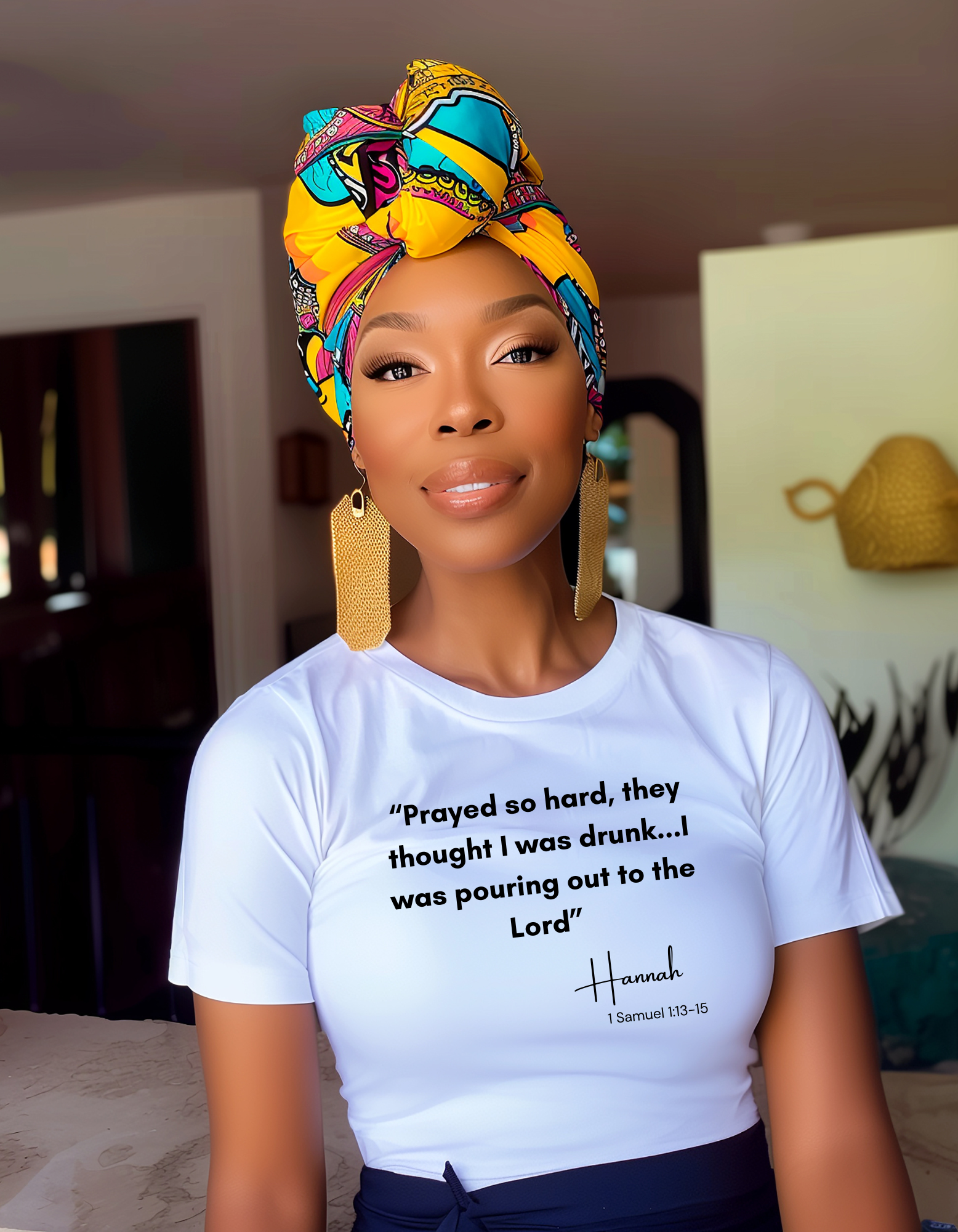 Inspirational Quote Tee, Unisex Heavy Cotton Tee with Faith Design, Perfect Gift for Christians, Praying Shirt for Spiritual Events, Bible