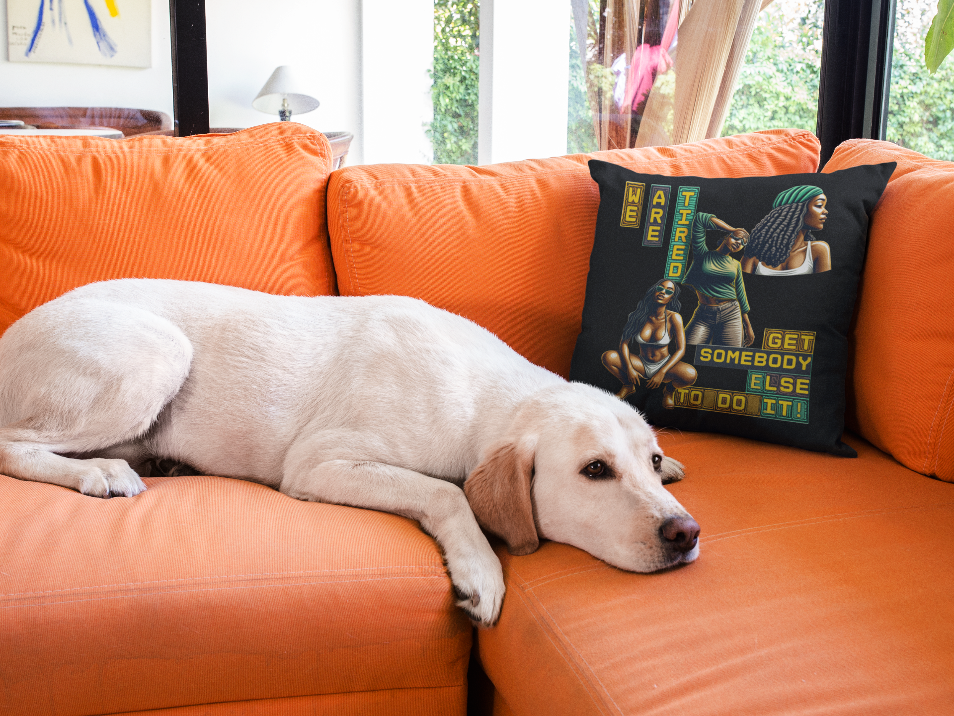 Afrocentric Throw Pillow, Black Women Empowerment Pillow, 92% Black Women Resting Pillow, Black Girl Magic Pillow, product thumbnail image Afrocentric Throw Pillow, Black Women Empowerment Pillow, 92% Black Women Resting Pillow, Black Girl Magic Pillow, product thumbnail image