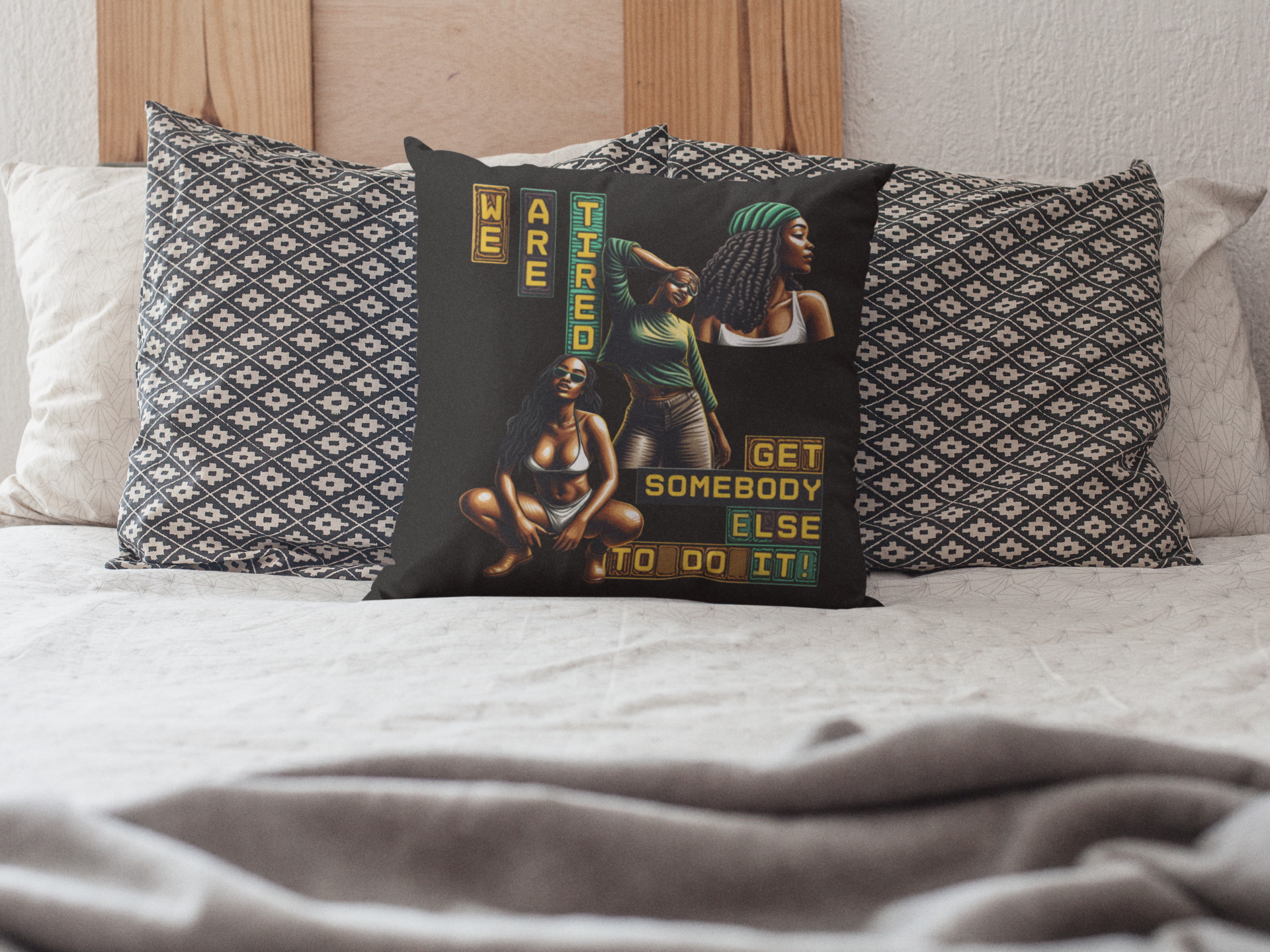 Afrocentric Throw Pillow, Black Women Empowerment Pillow, 92% Black Women Resting Pillow, Black Girl Magic Pillow, product thumbnail image Afrocentric Throw Pillow, Black Women Empowerment Pillow, 92% Black Women Resting Pillow, Black Girl Magic Pillow, product thumbnail image