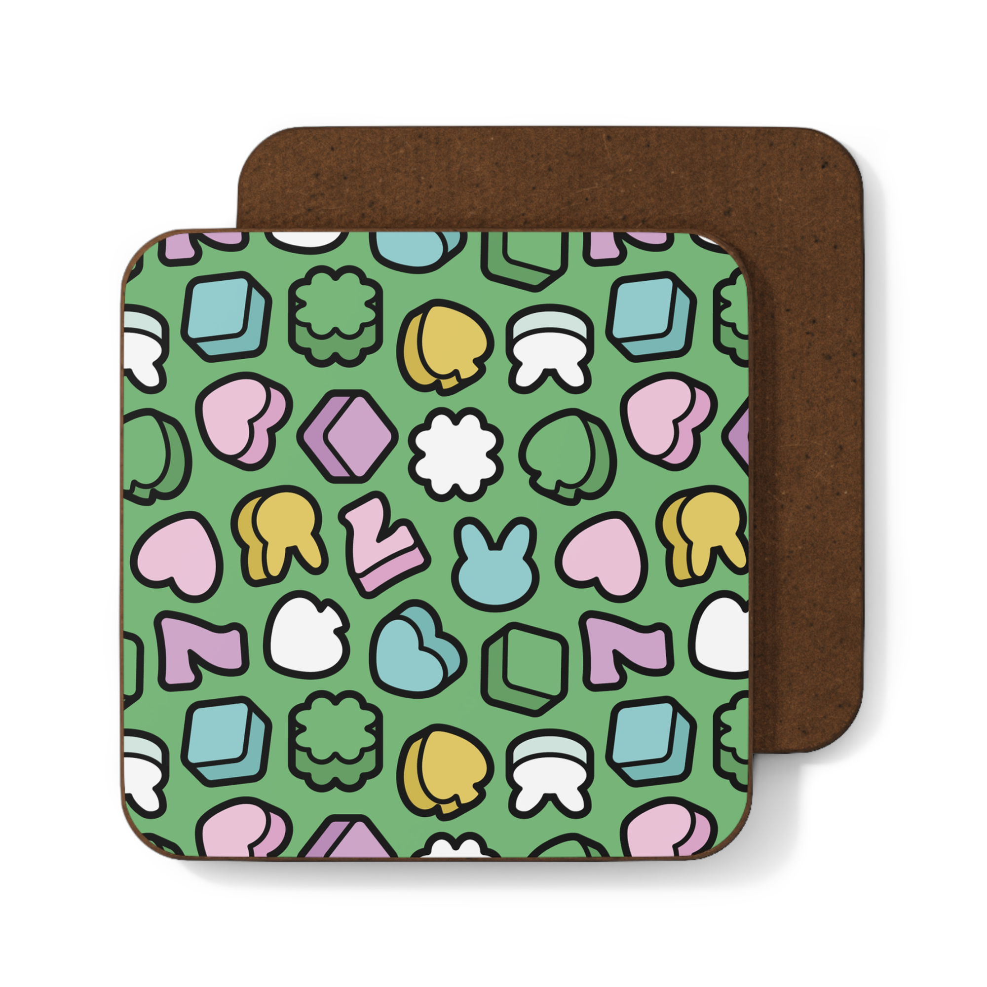 Good Luck Charms Hardboard Coaster in Turf product thumbnail image Good Luck Charms Hardboard Coaster in Turf product thumbnail image