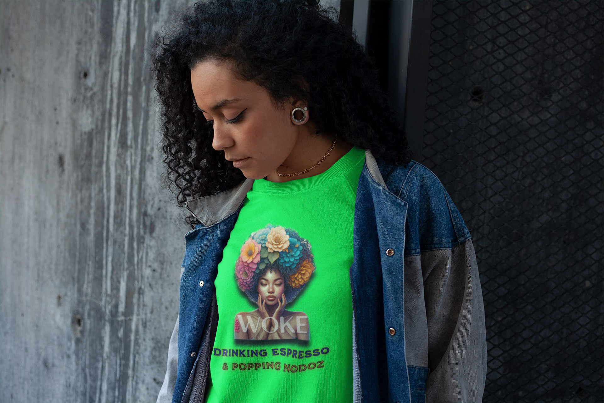 Woke Because We Can't Sleep on our Government, 92% Black Woman's Power Shirt, Melanin Women T-Shirts, Black Girl Magic T-Shirts,  product thumbnail image