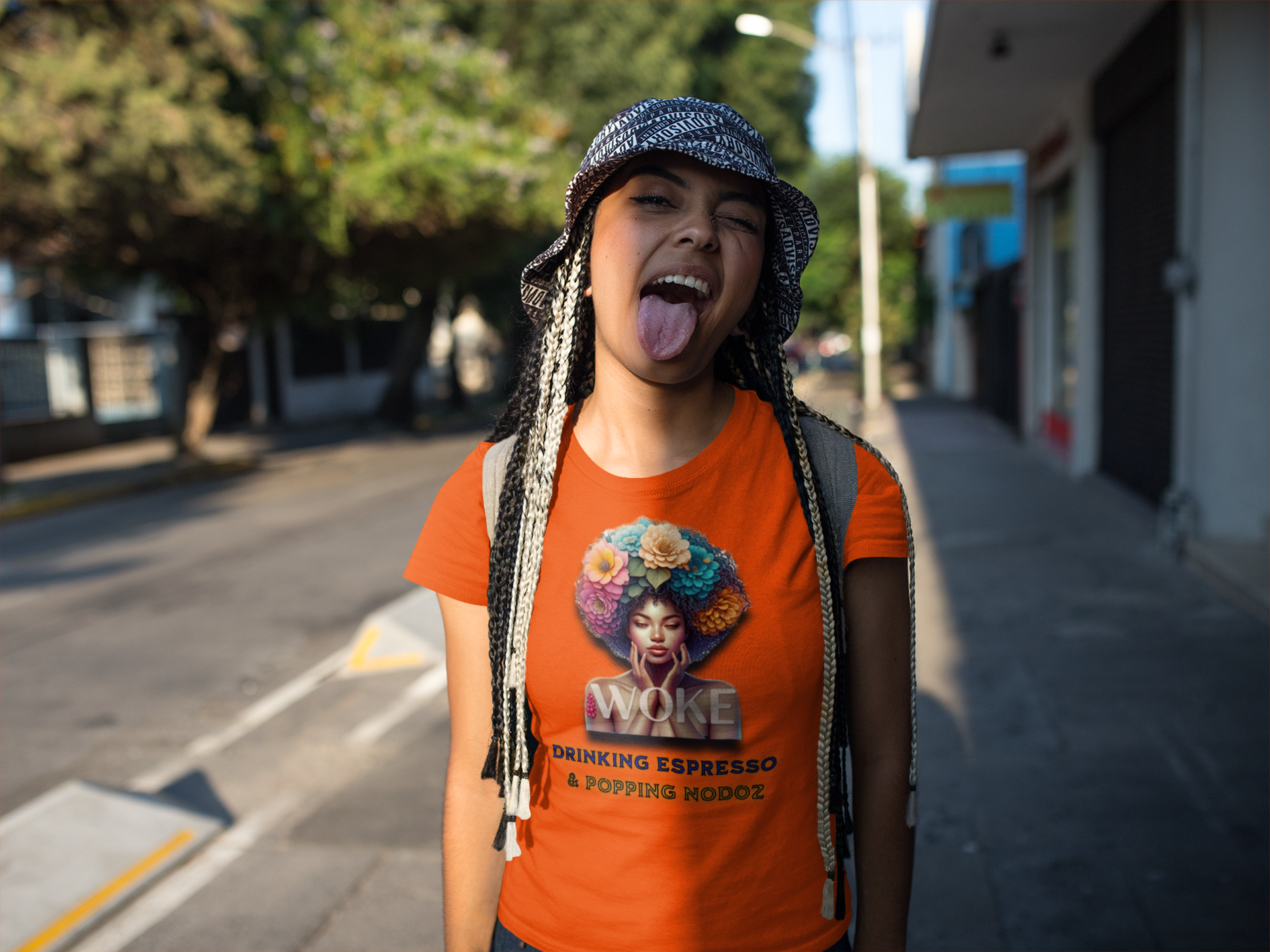 Woke Because We Can't Sleep on our Government, 92% Black Woman's Power Shirt, Melanin Women T-Shirts, Black Girl Magic T-Shirts,  product thumbnail image