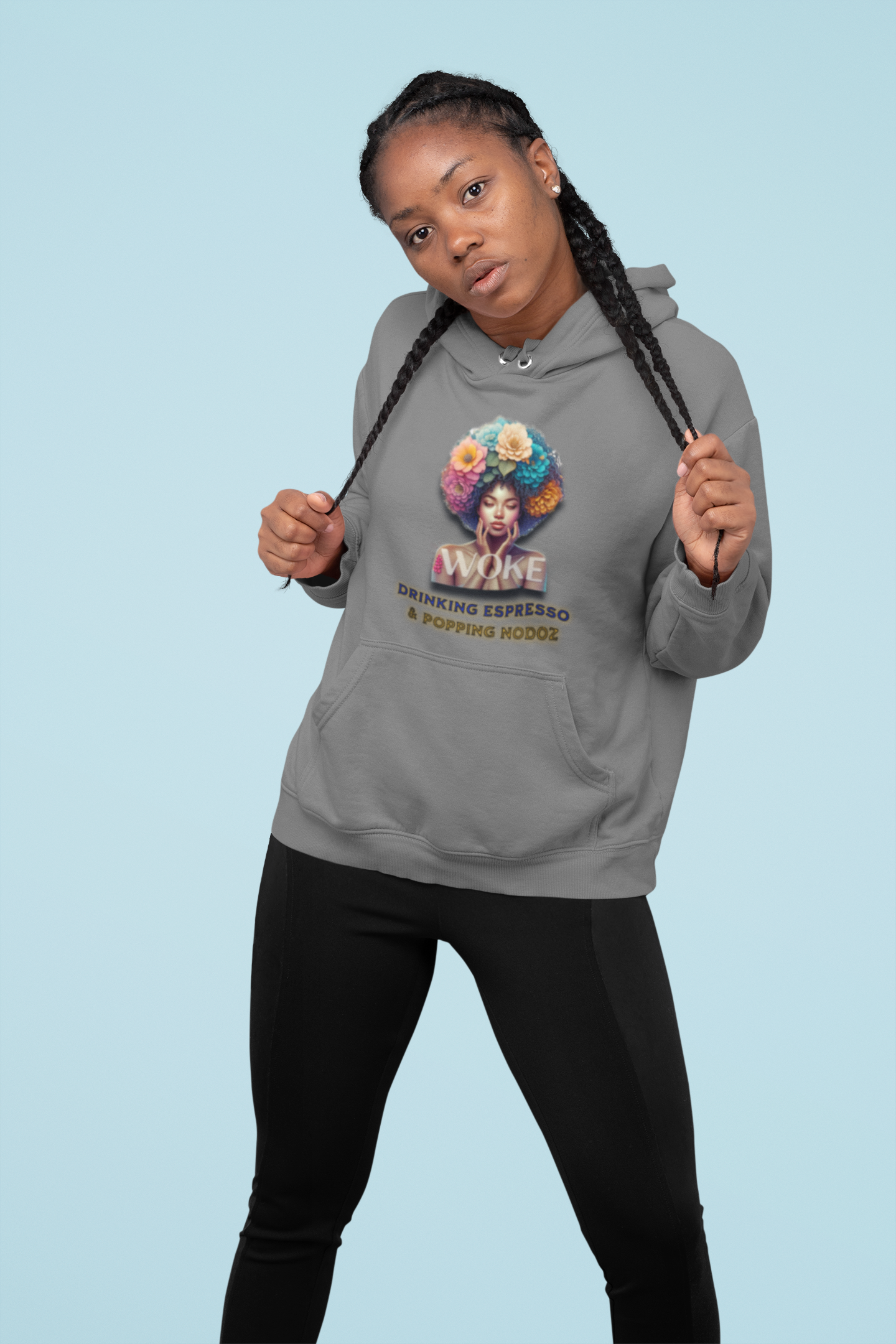 Woke Feminist Hoodie Because We Can't Sleep on our Government, 92% Black Woman's Power, Melanin Women Shirts, Black Girl Magic Hoodies, Black Women Woke Shirt product thumbnail image